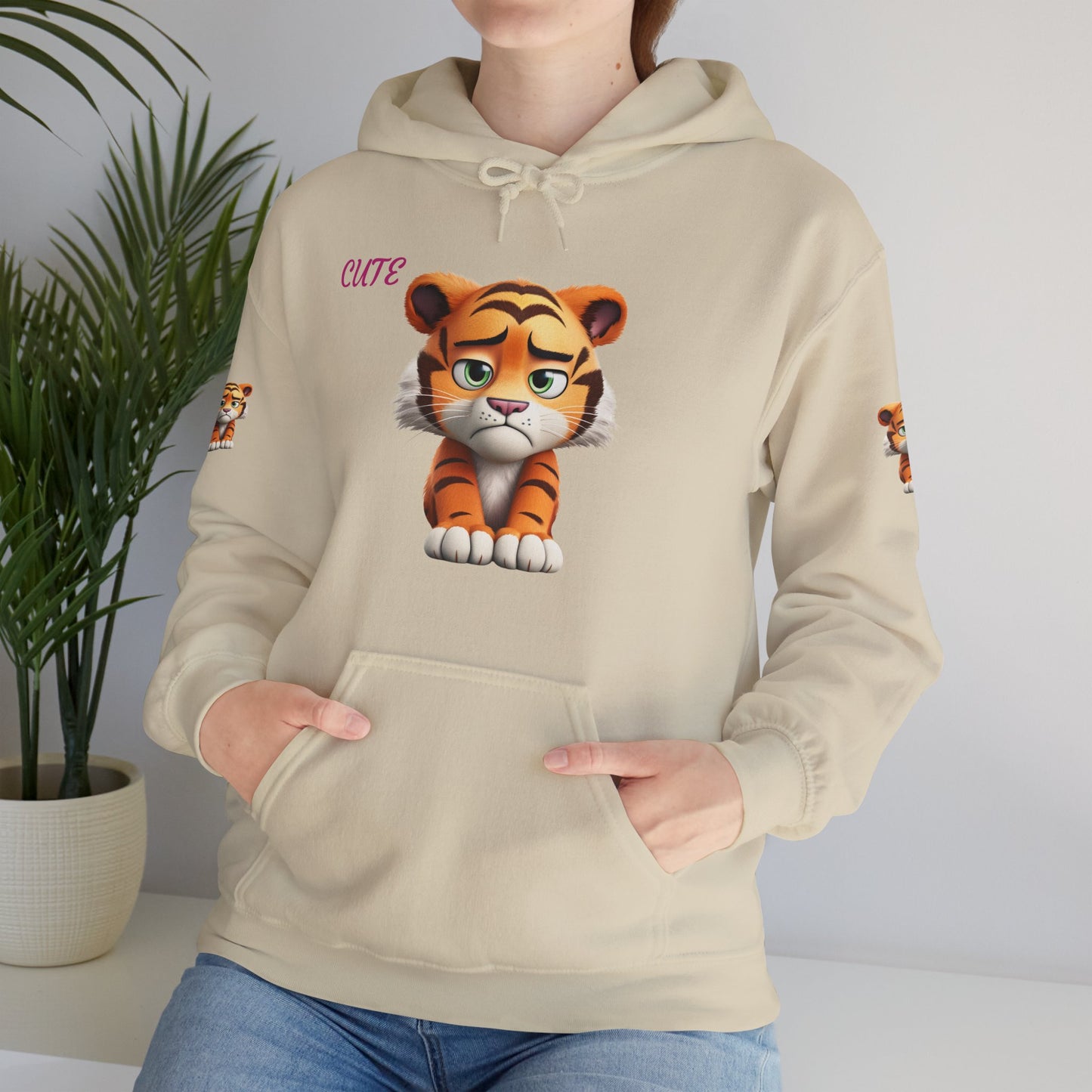Princess Grace Cute Tiger Graphic Unisex Hoodie