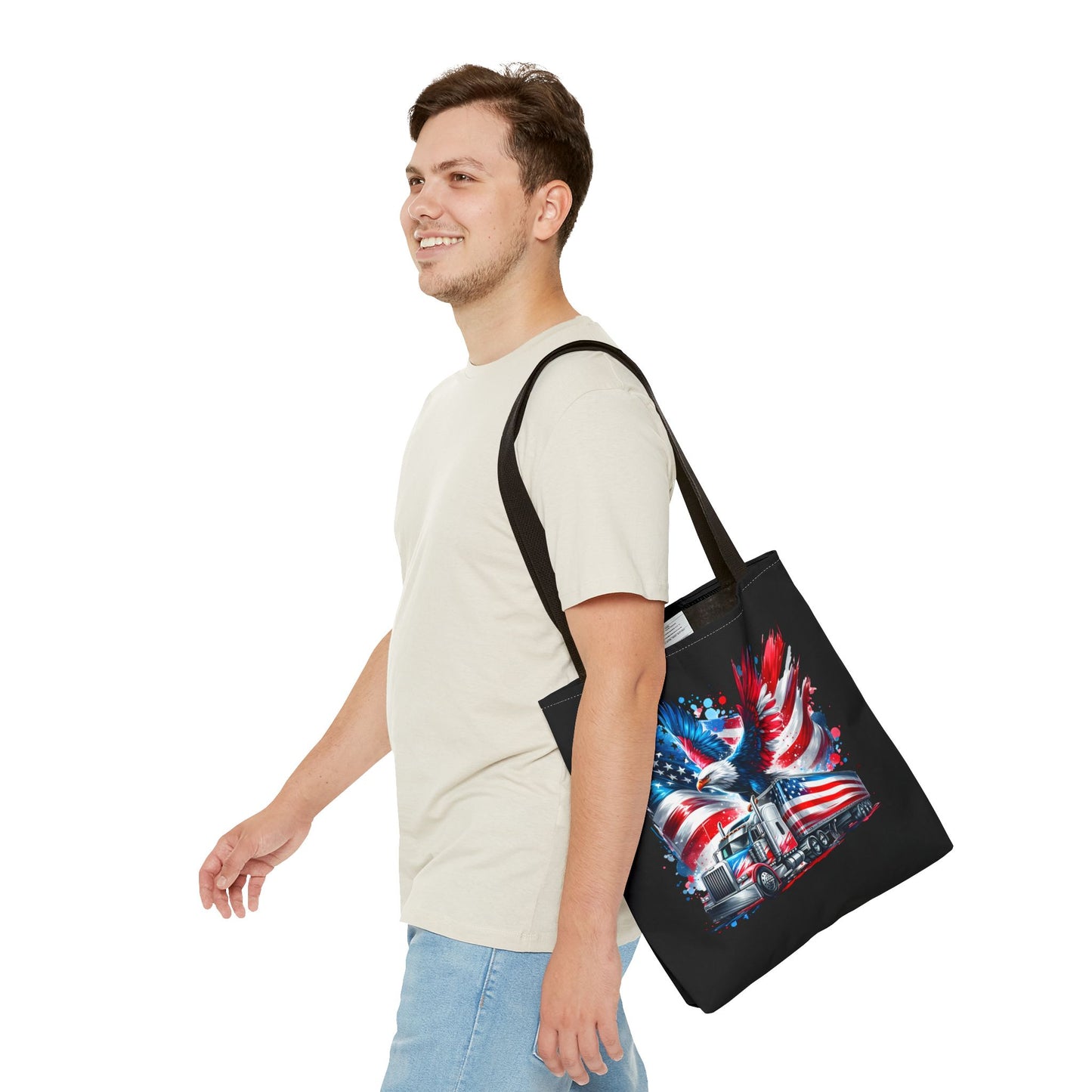 Princess Grace Patriotic Eagle Tote Bag Perfect for Truck Enthusiasts and July 4th Celebrations