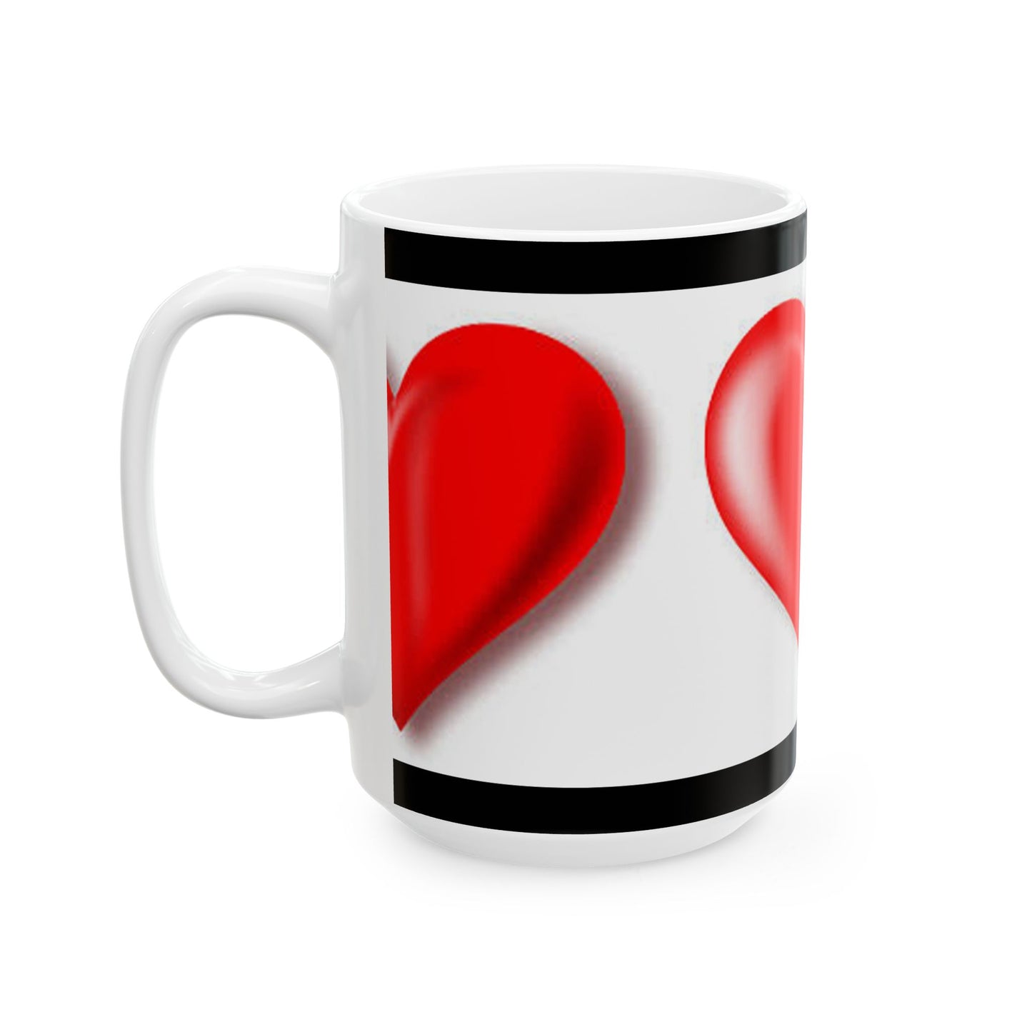 Princess Grace Heart Design Ceramic Mug Perfect Gift for Love & Romance