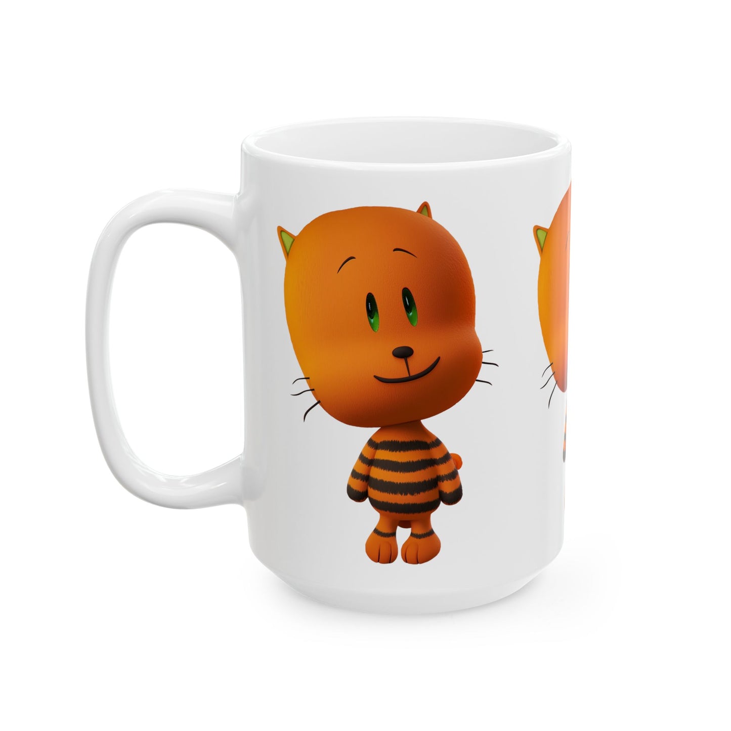 Princess Grace Cute Cartoon Cat Ceramic Mug 11oz & 15oz Perfect Gift for Cat Lovers