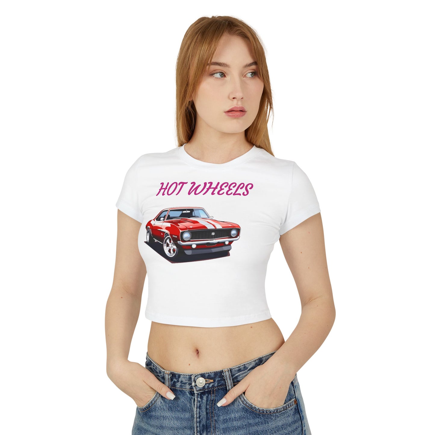 Princess Grace Retro Hot Wheels Baby Tee for Car Enthusiasts