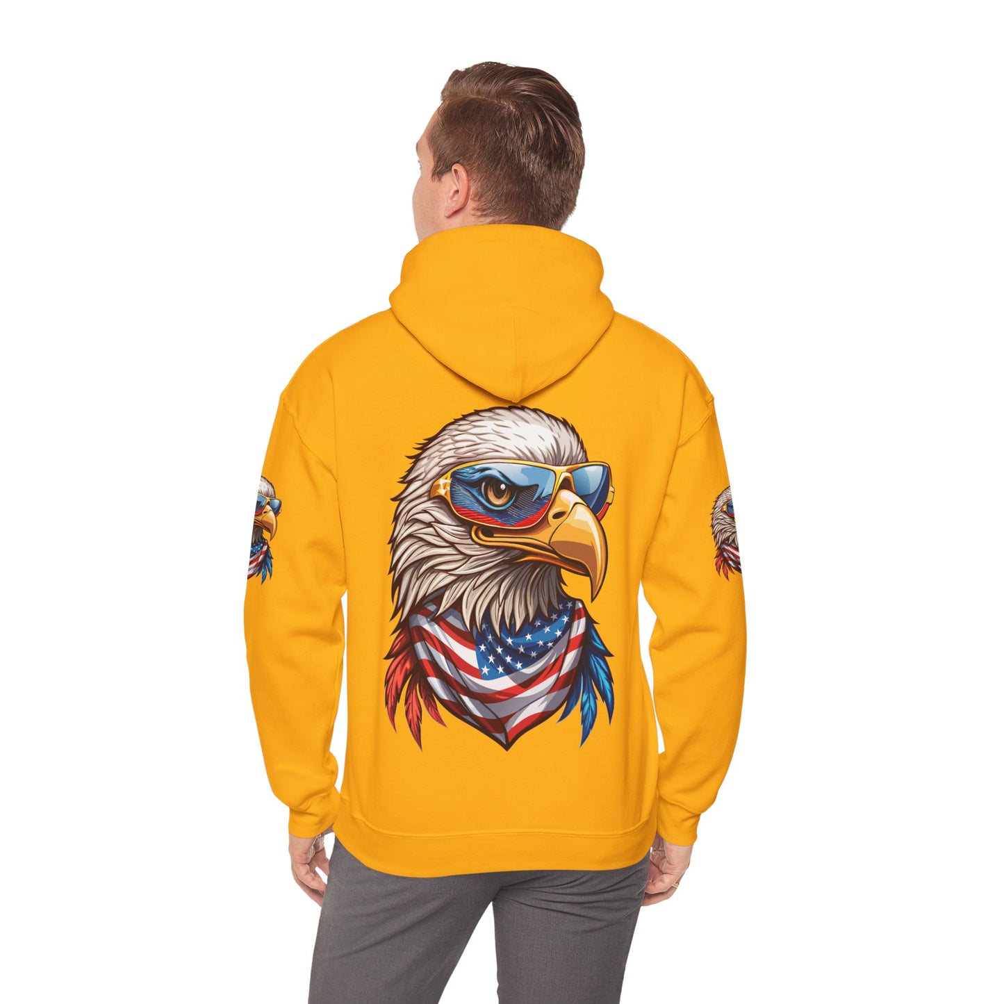 Princess Grace Patriotic American Eagle Hoodie Unisex Heavy Blend Sweatshirt