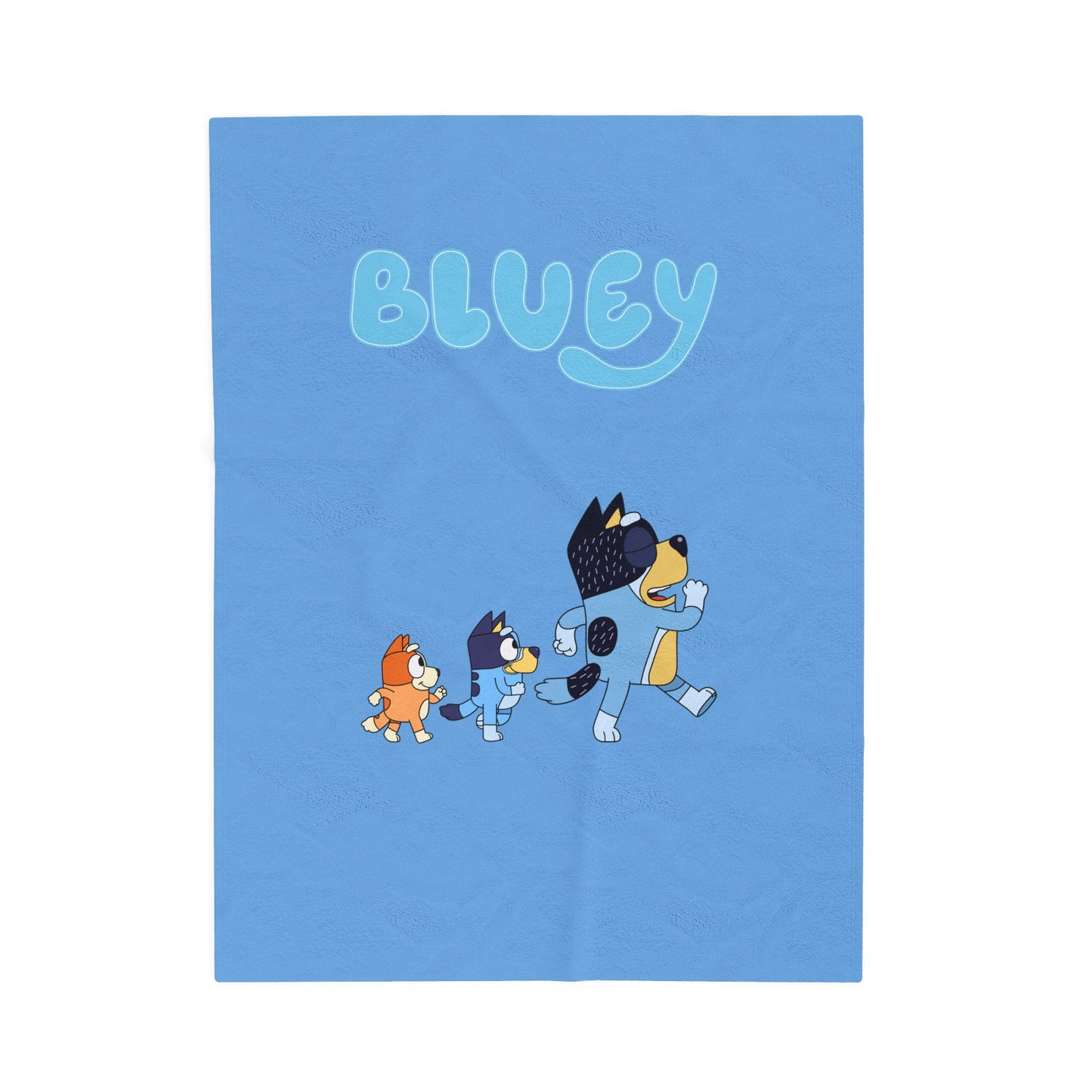 Princess Grace Cozy Bluey Velveteen Plush Blanket for Kids