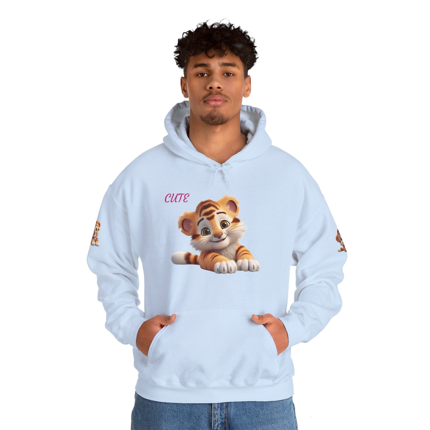 Princess Grace Cute Tiger Design Unisex Heavy Blend Hooded Sweatshirt