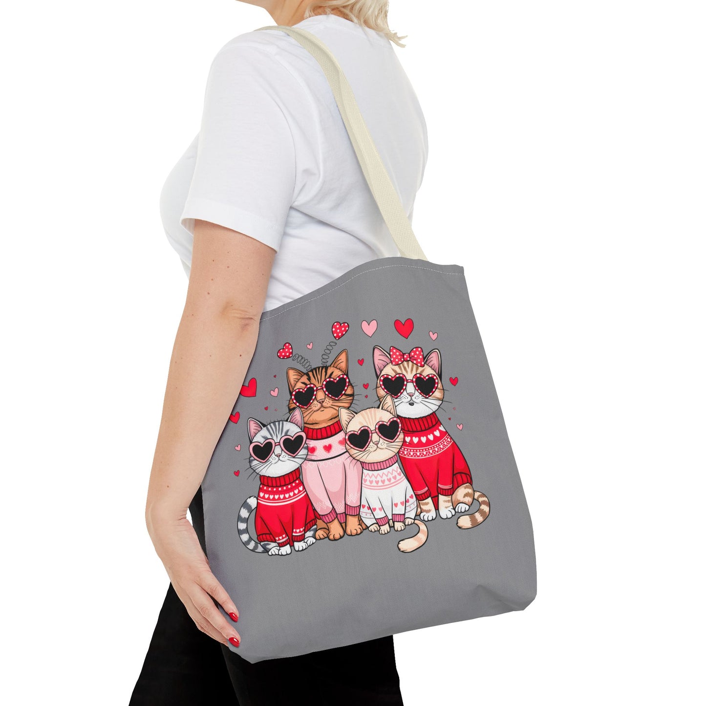 Princess Grace Cute Cat Lovers Tote Bag Perfect Gift for Pet Owners and Valentine's Day