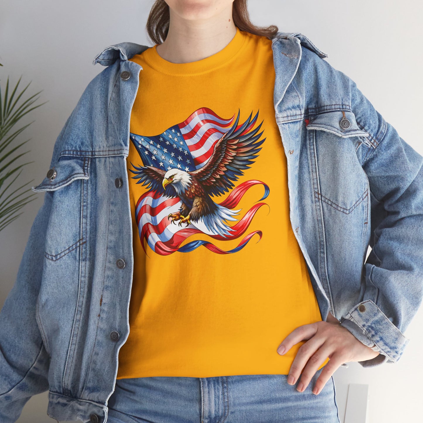 Princess Grace Patriotic Eagle Graphic Unisex Heavy Cotton Tee
