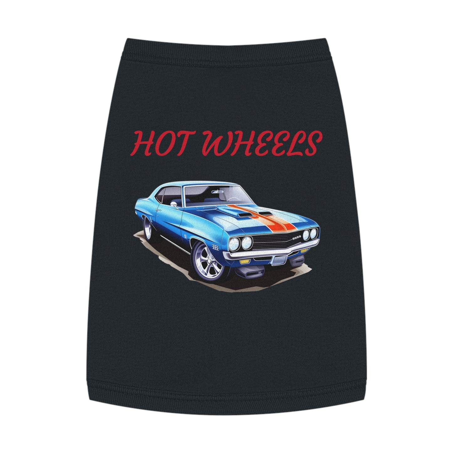 Princess Grace Retro Hot Wheels Pet Tank Top Stylish Dog Apparel for Car Lovers