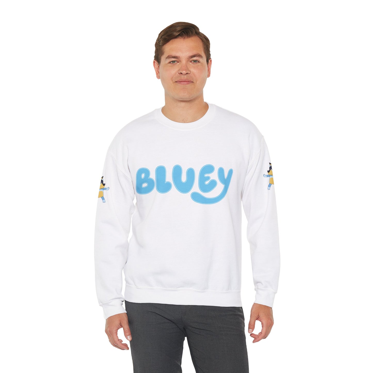 Princess Grace Bluey Unisex Crewneck Sweatshirt Cozy Cartoon Apparel for Kids and Adults