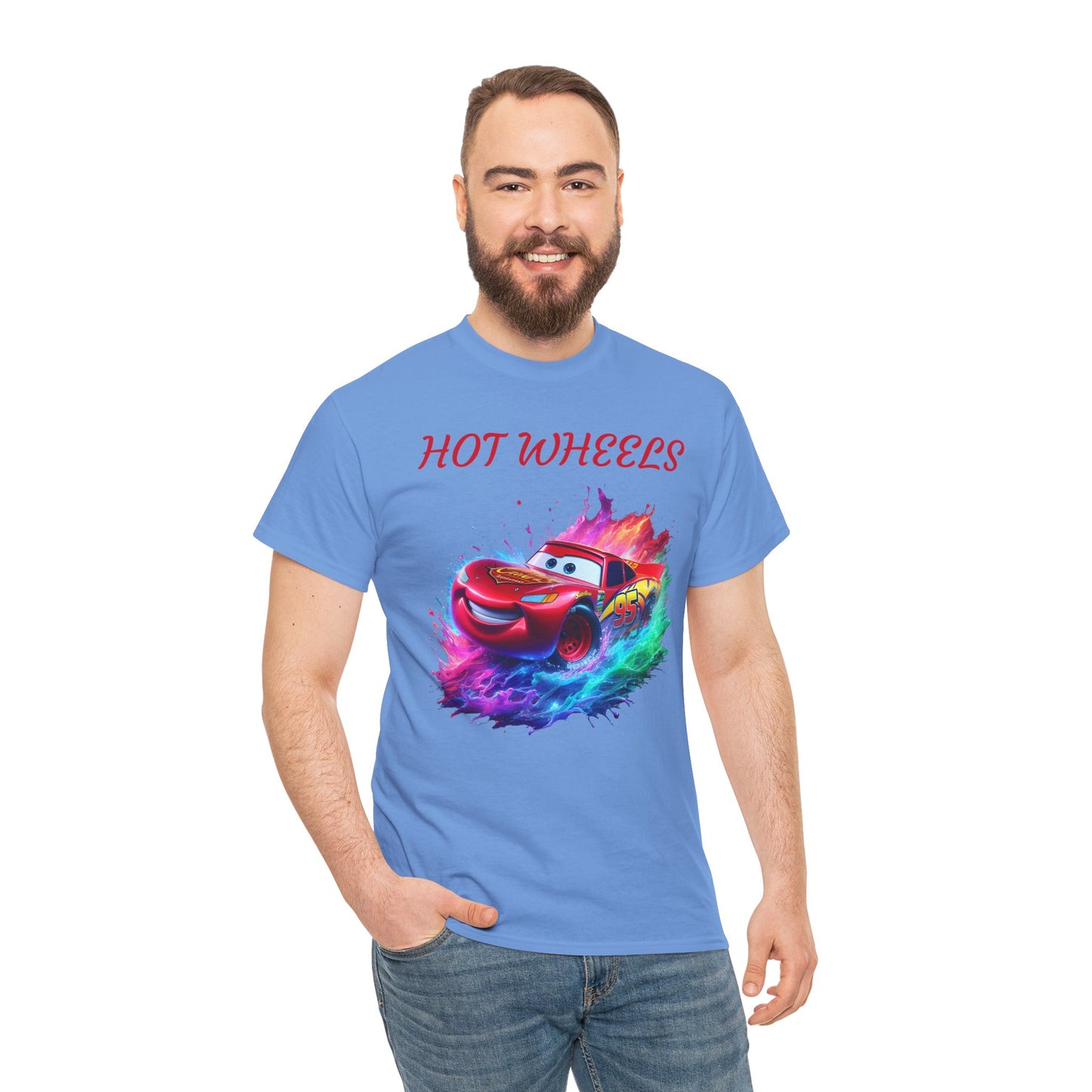 Princess Grace Hot Wheels Unisex Heavy Cotton Tee Vibrant Racing Graphic T-Shirt