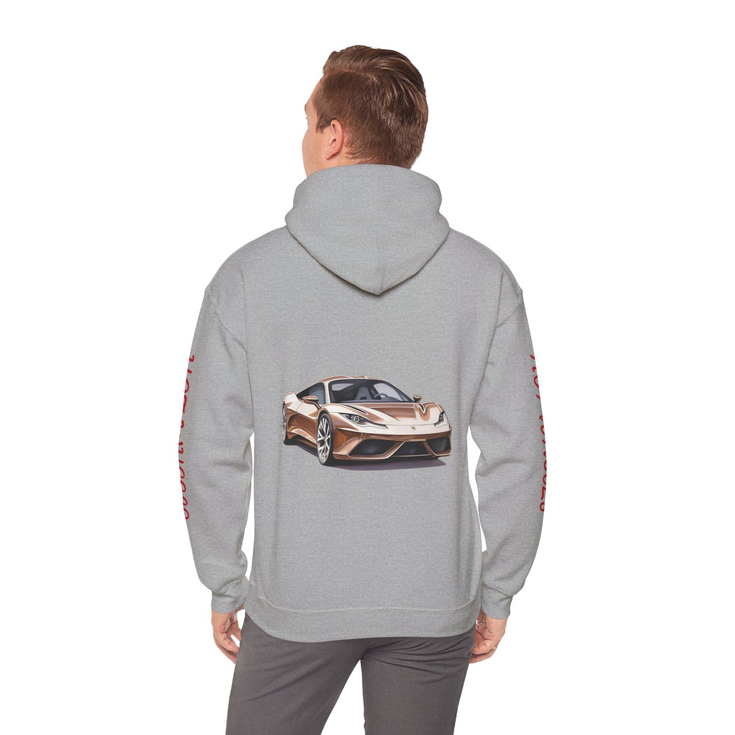 Princess Grace Hot Wheels Unisex Hooded Sweatshirt Stylish Car Graphic Design for Car Enthusiasts