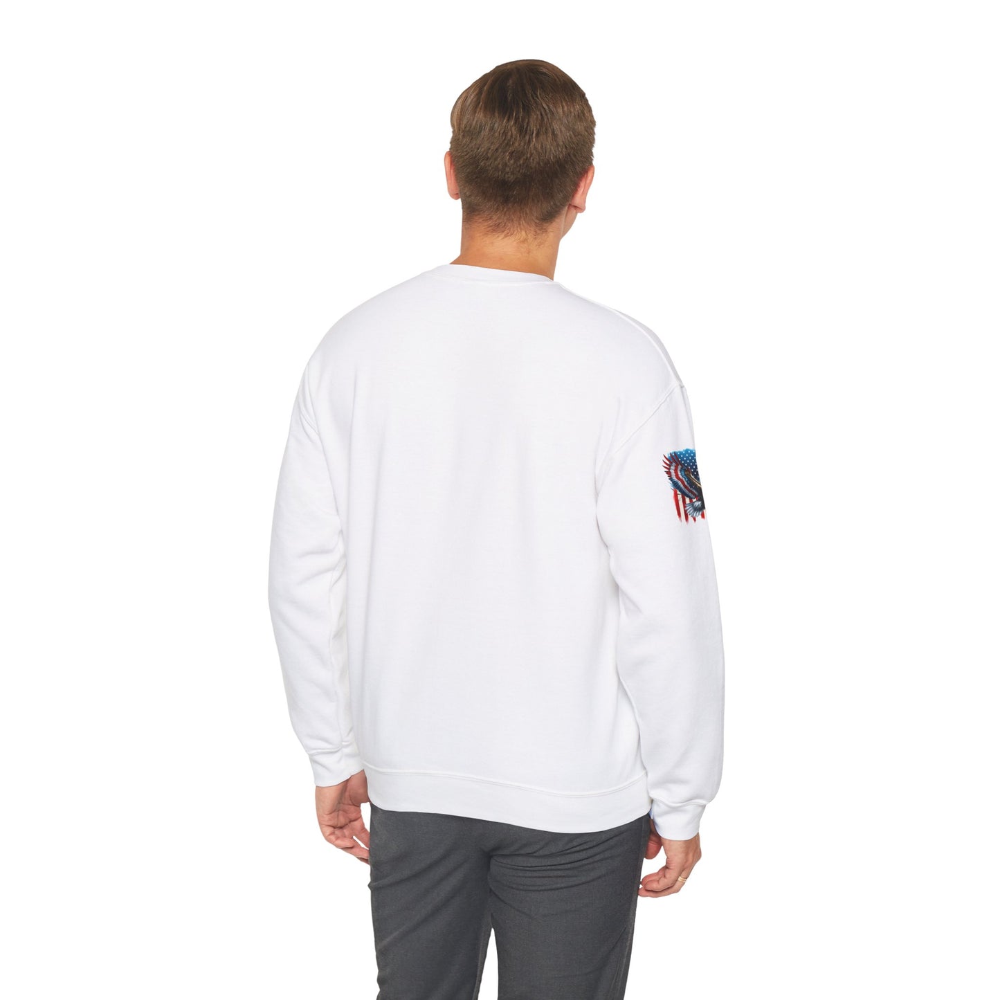 Princess Grace Patriotic Eagle Crewneck Sweatshirt Unisex Heavy Blend