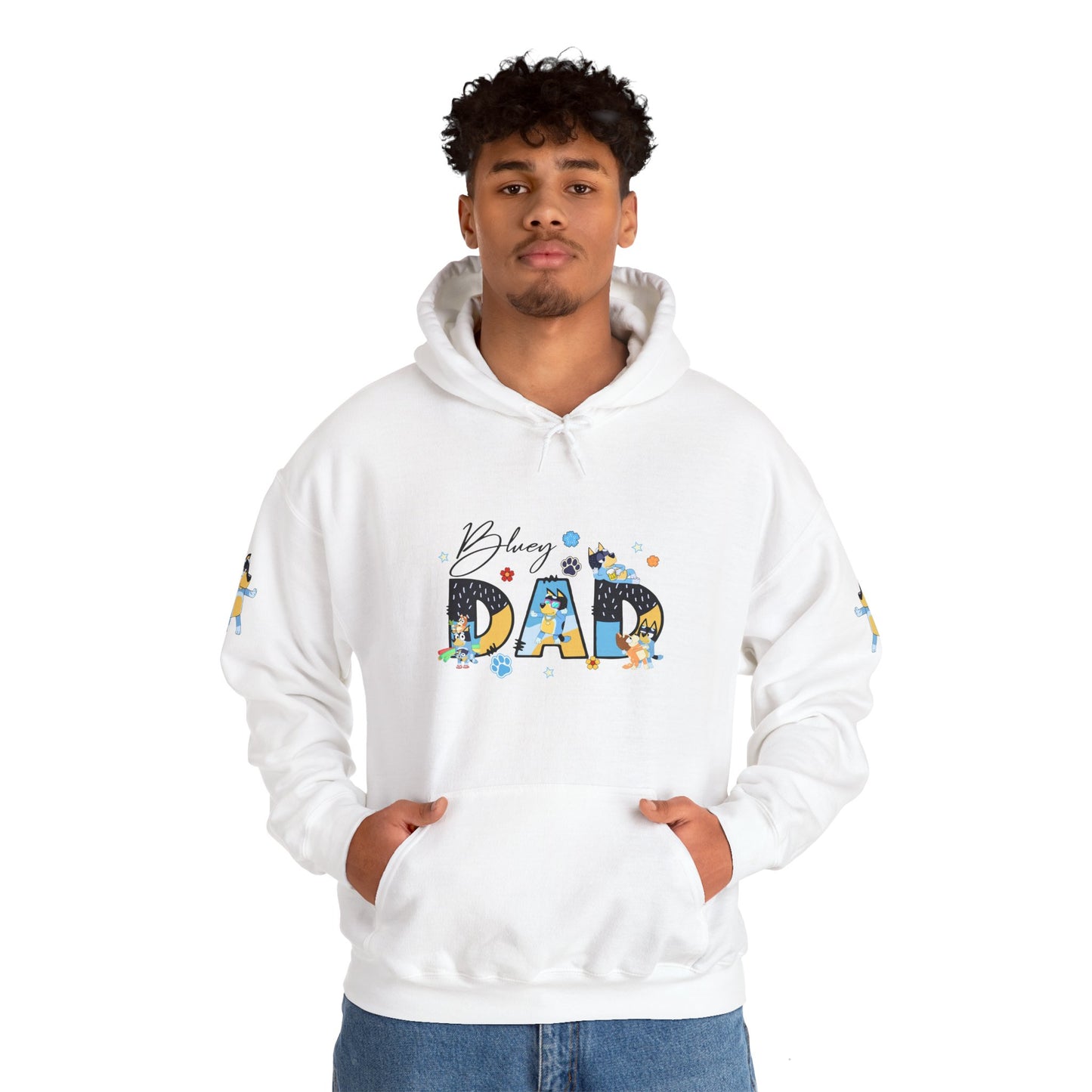 Princess Grace Bluey Funny "Baby's Dad" Unisex Hooded Sweatshirt ,Perfect Gift for New Dads