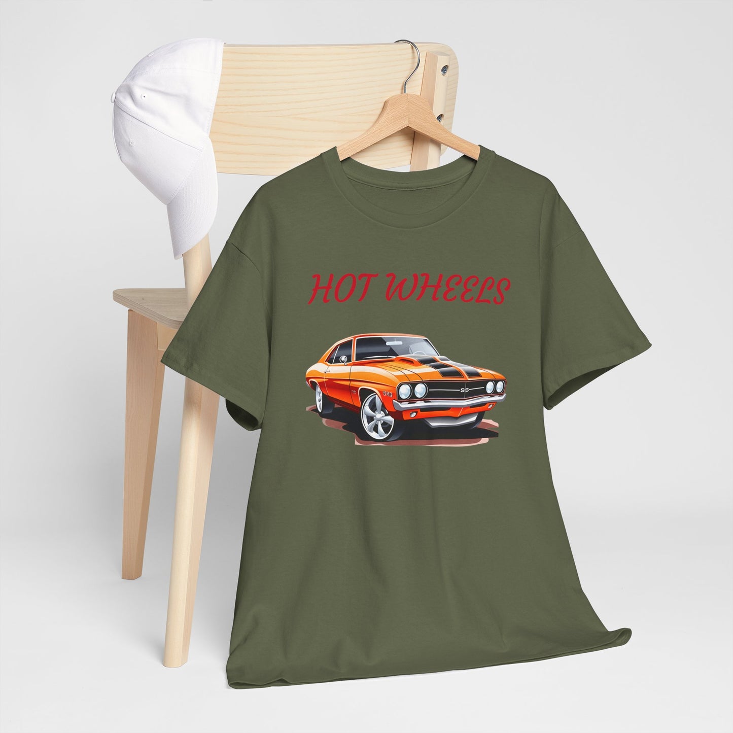Princess Grace Retro Hot Wheels Unisex Heavy Cotton Tee Classic Car Graphic T-Shirt
