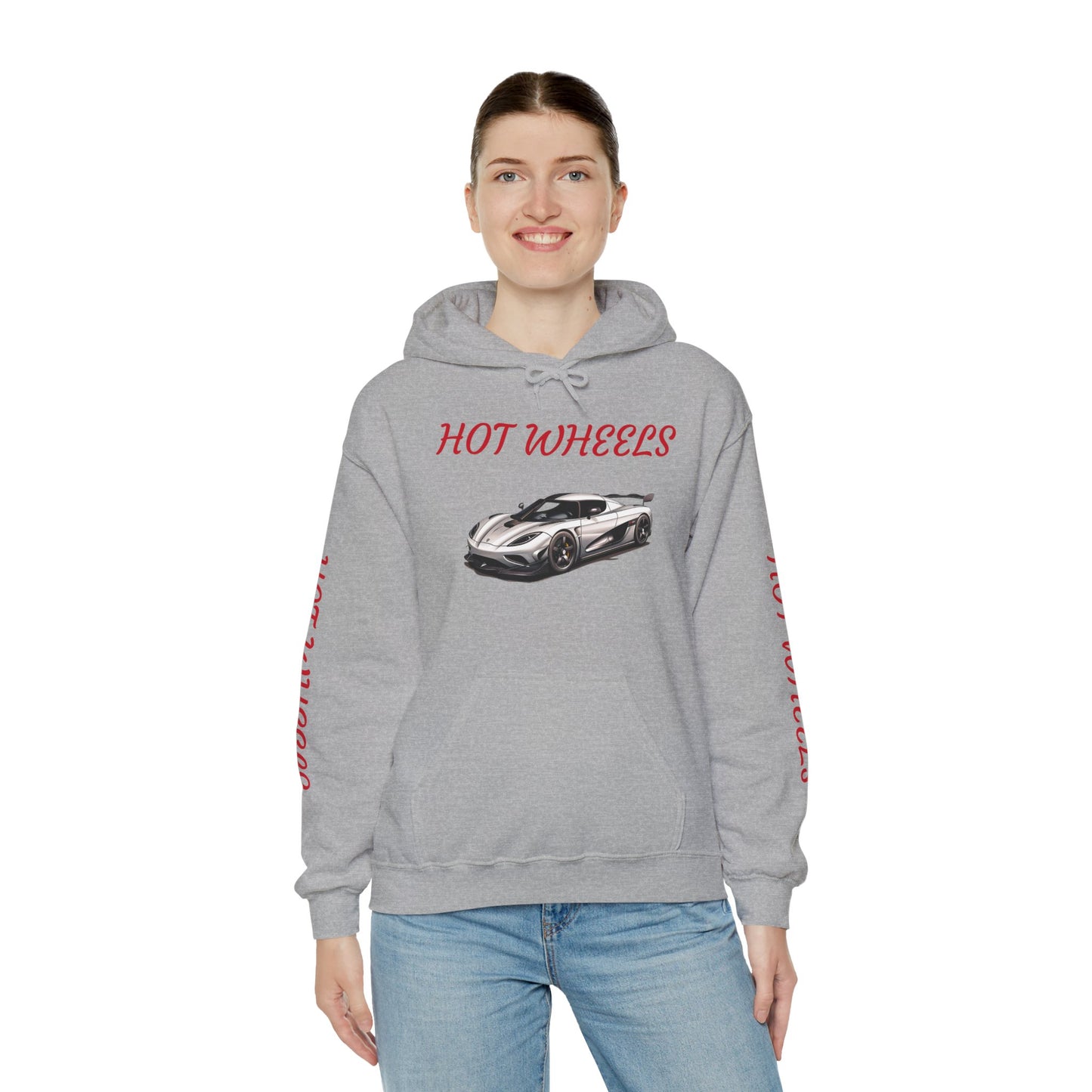 Princess Grace Hot Wheels Car Sweatshirt Unisex Heavy Blend Hoodie for Automotive Enthusiasts