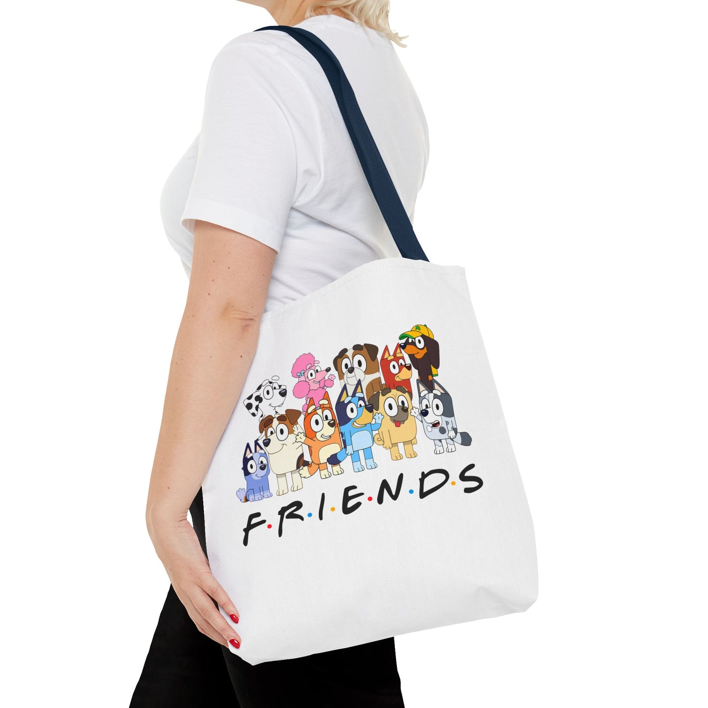 Princess Grace Cute Animal Friends Tote Bag Perfect for Dog Lovers & Friendship Gifts