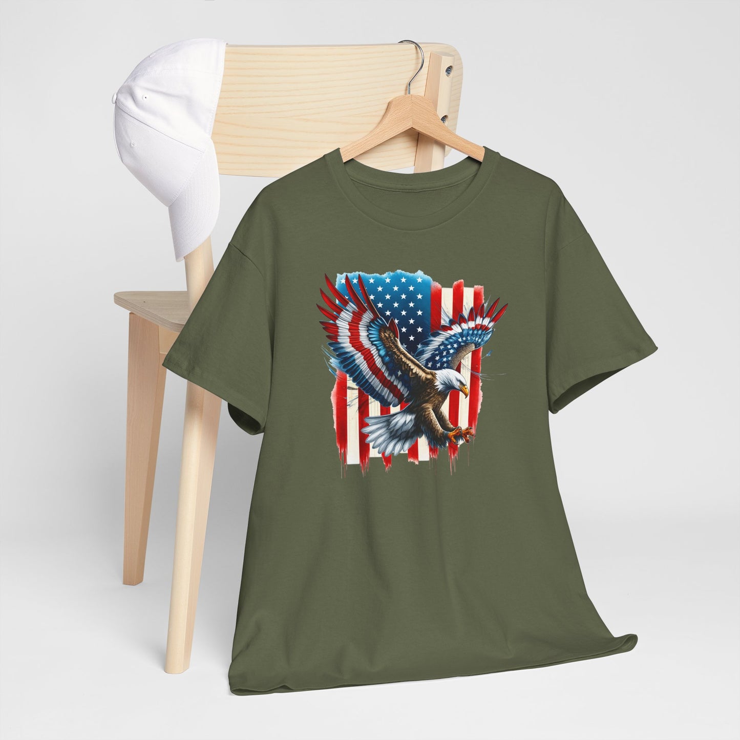 Princess Grace Patriotic Eagle Unisex Heavy Cotton Tee