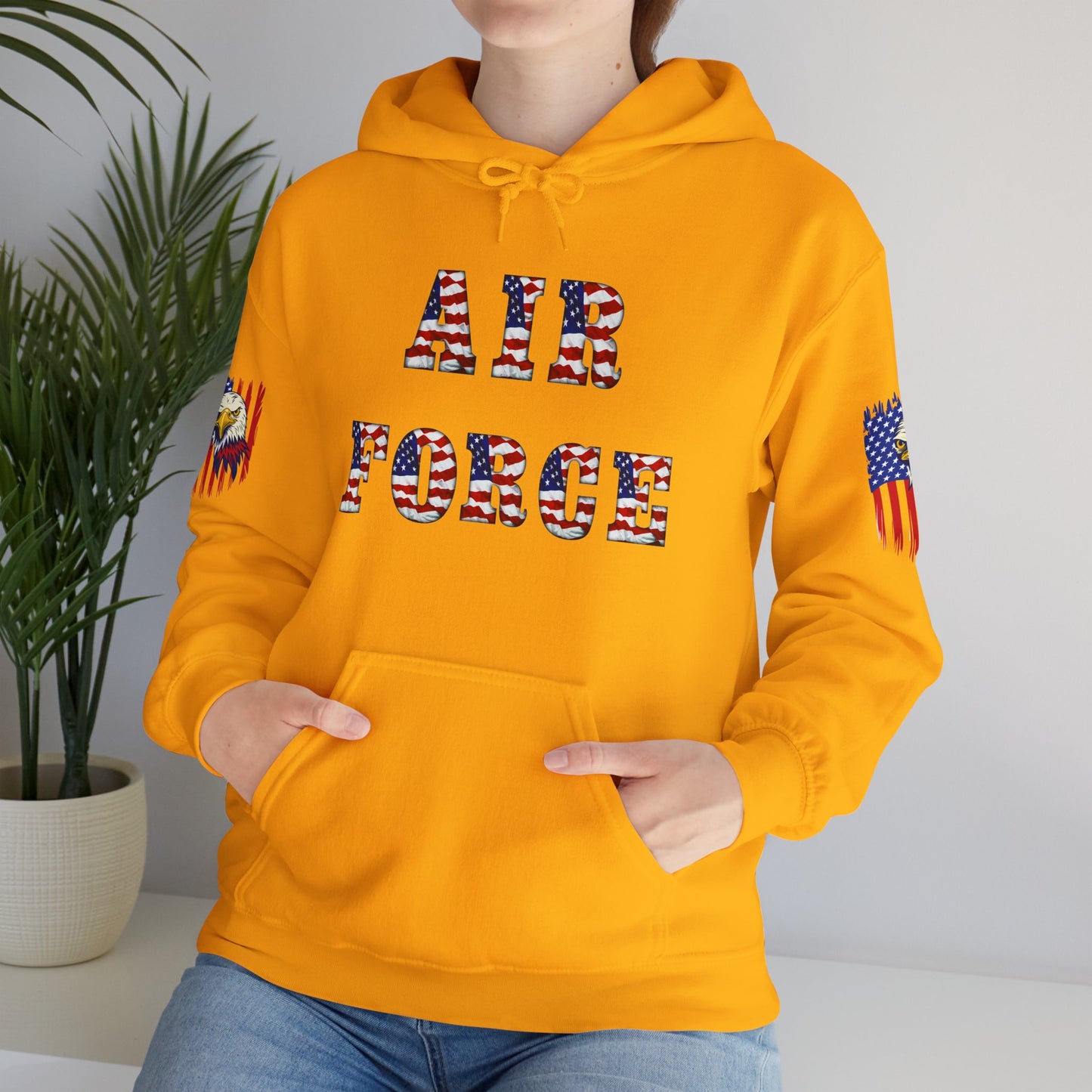 Princess Grace Unisex Air Force Hoodie with Eagle Design