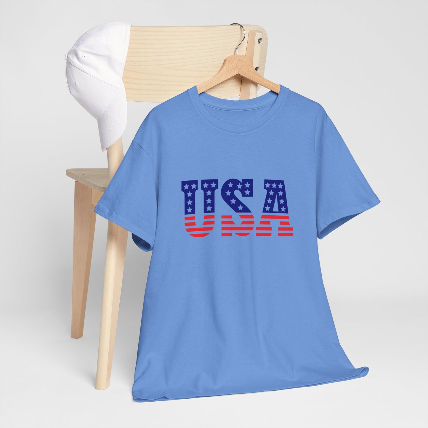 Princess Grace Patriotic USA Unisex Heavy Cotton Tee Comfortable Independence Day Apparel