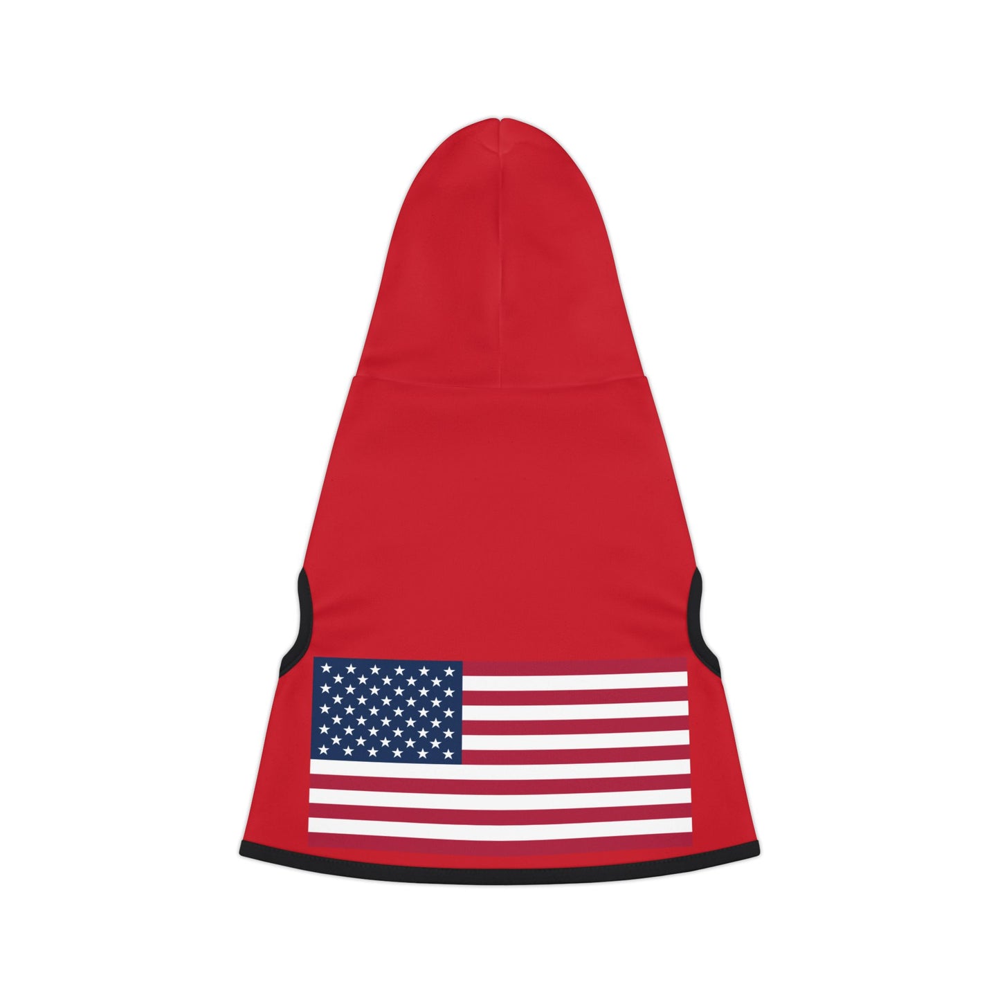 Princess Grace Patriotic Red Pet Hoodie with Flag Design