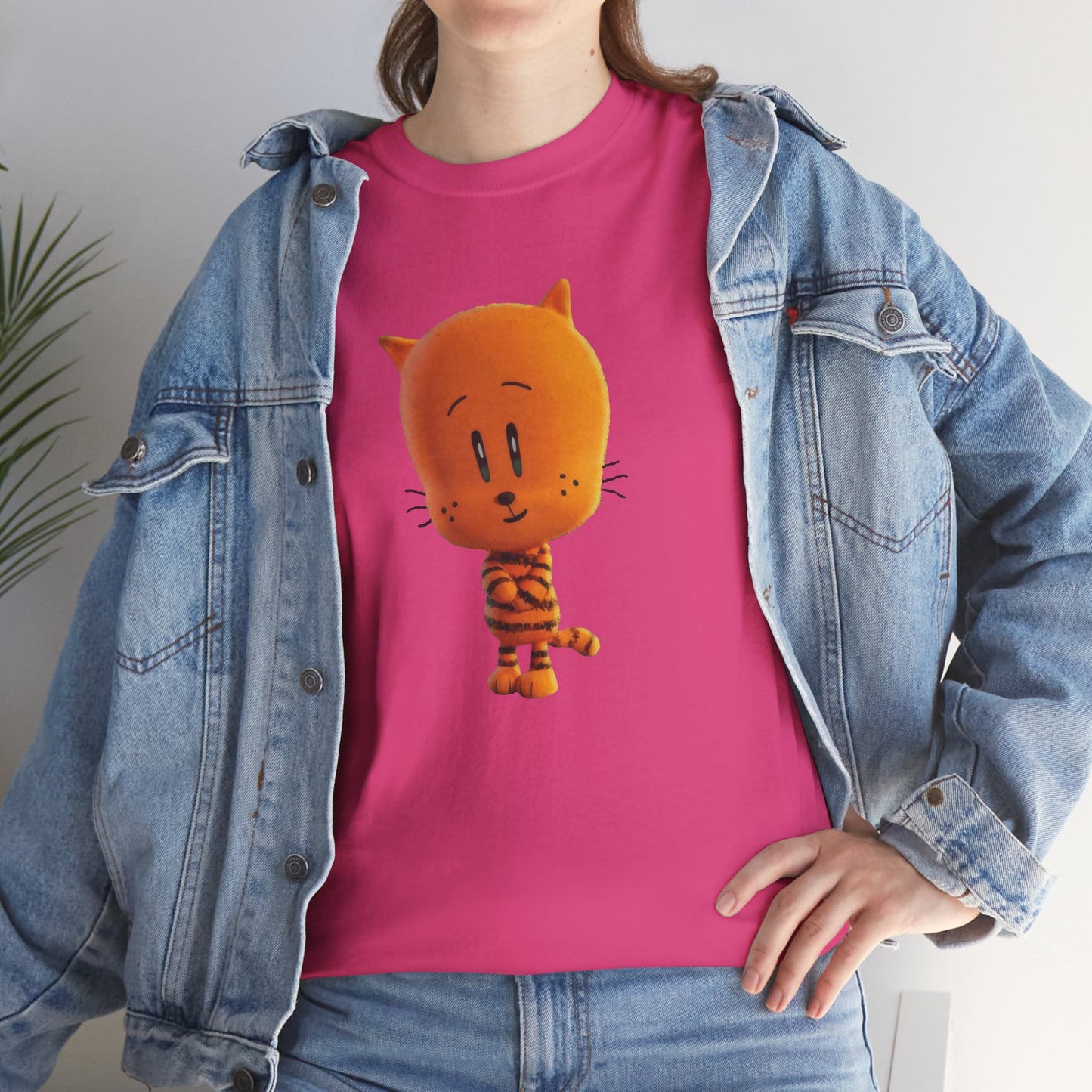 Princess Grace Funny Cartoon Cat Unisex Heavy Cotton Tee