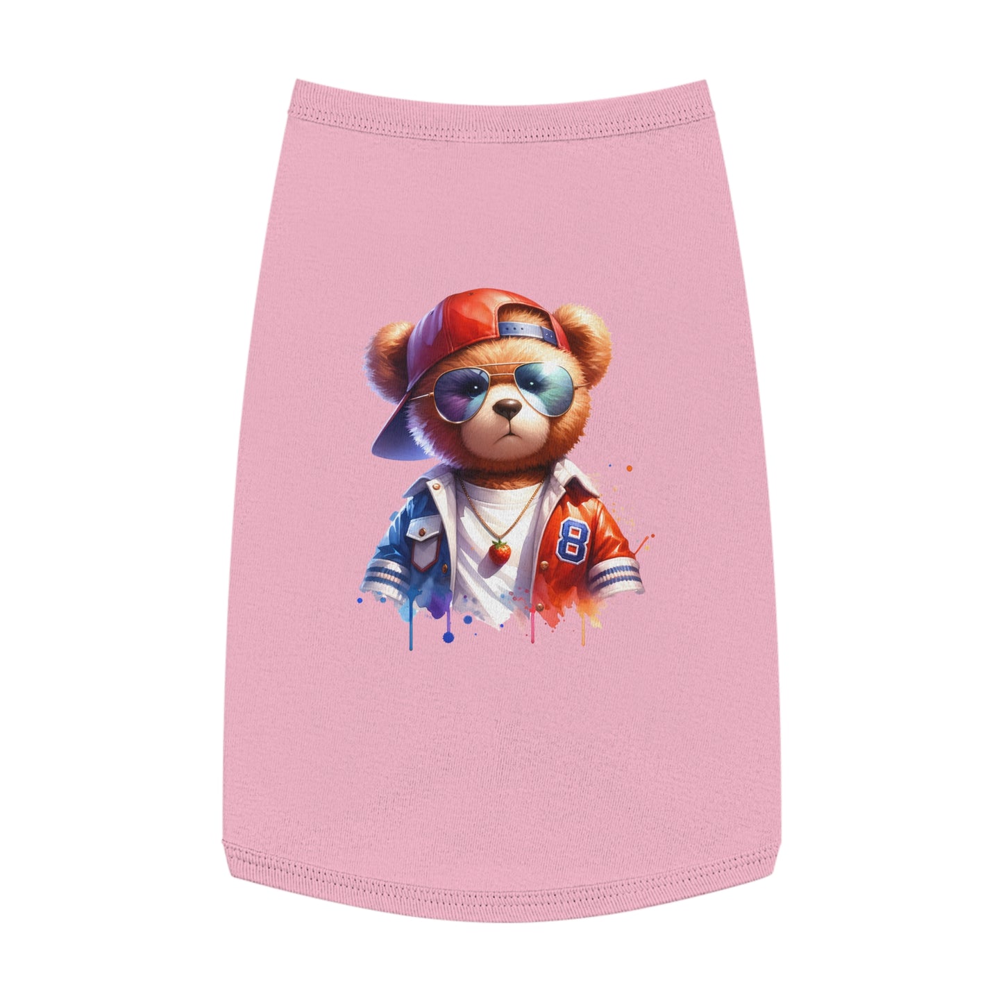 Princess Grace CUTE Cool Bear Pet Tank Top Stylish Dog Apparel for Fun Outings