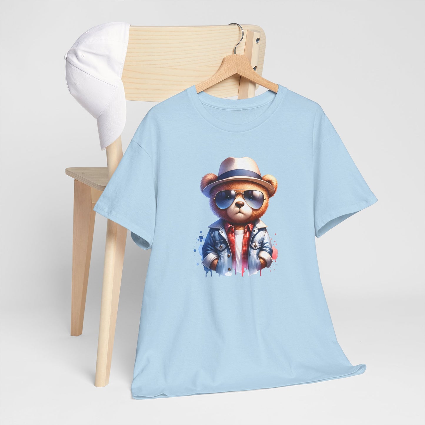 Princess Grace Cool Bear Graphic Unisex Heavy Cotton Tee
