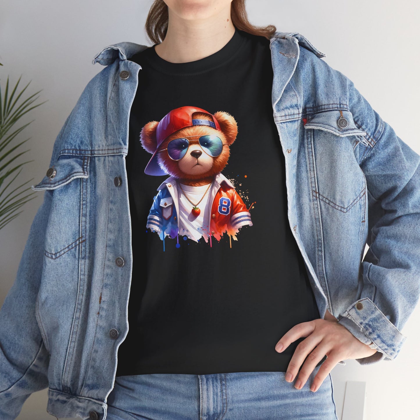 Princess Grace Cool Bear Graphic Unisex Heavy Cotton Tee