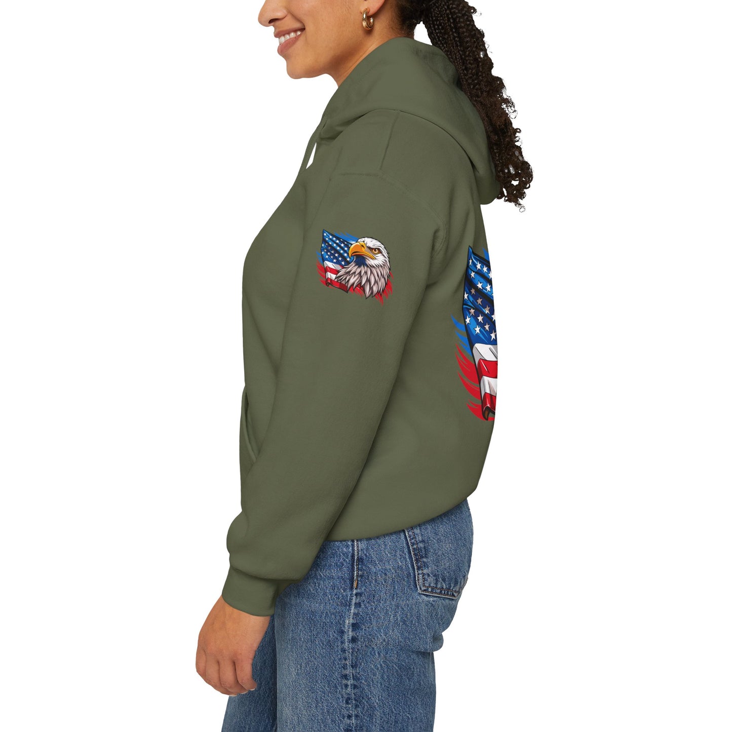 Princess Grace Patriotic Eagle Unisex Heavy Blend Hoodie