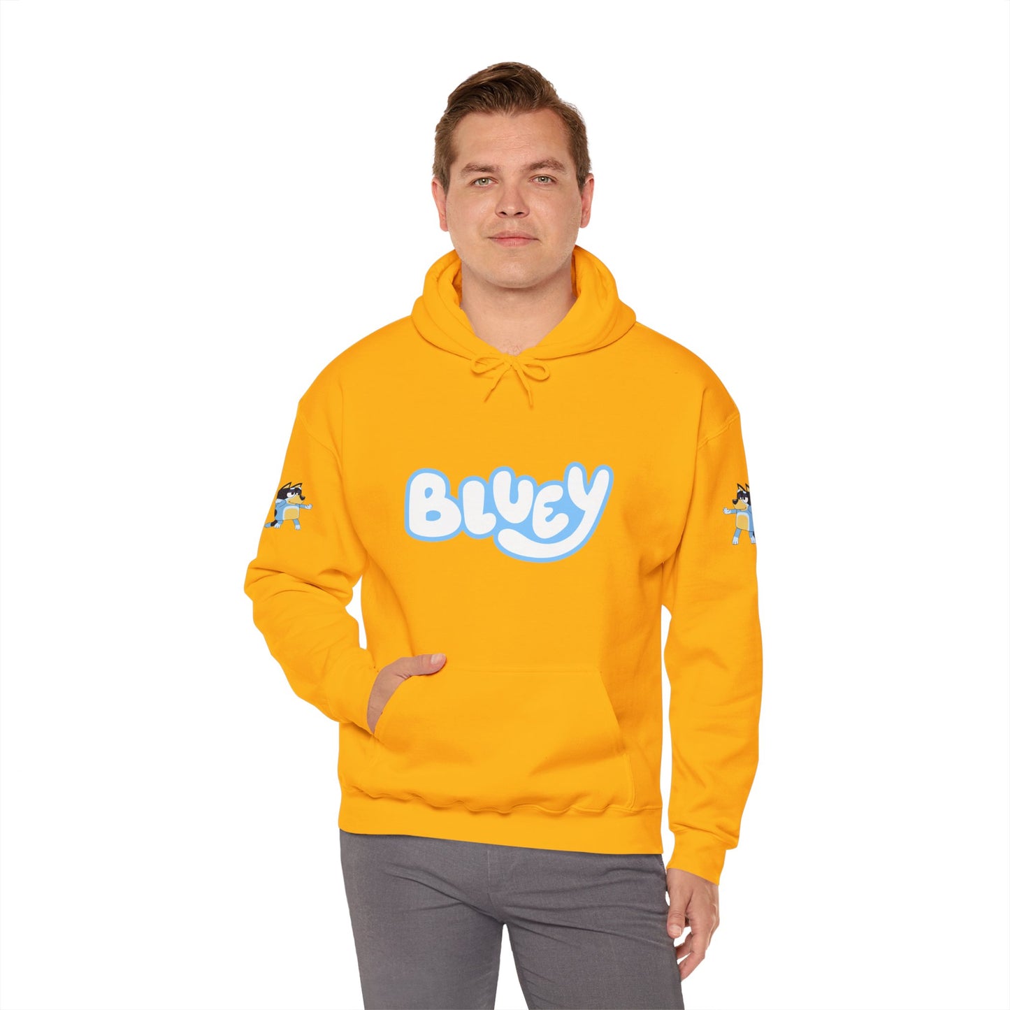 Princess Grace Bluey Unisex Heavy Blend Hoodie Cozy Cartoon Sweatshirt for Kids & Adults
