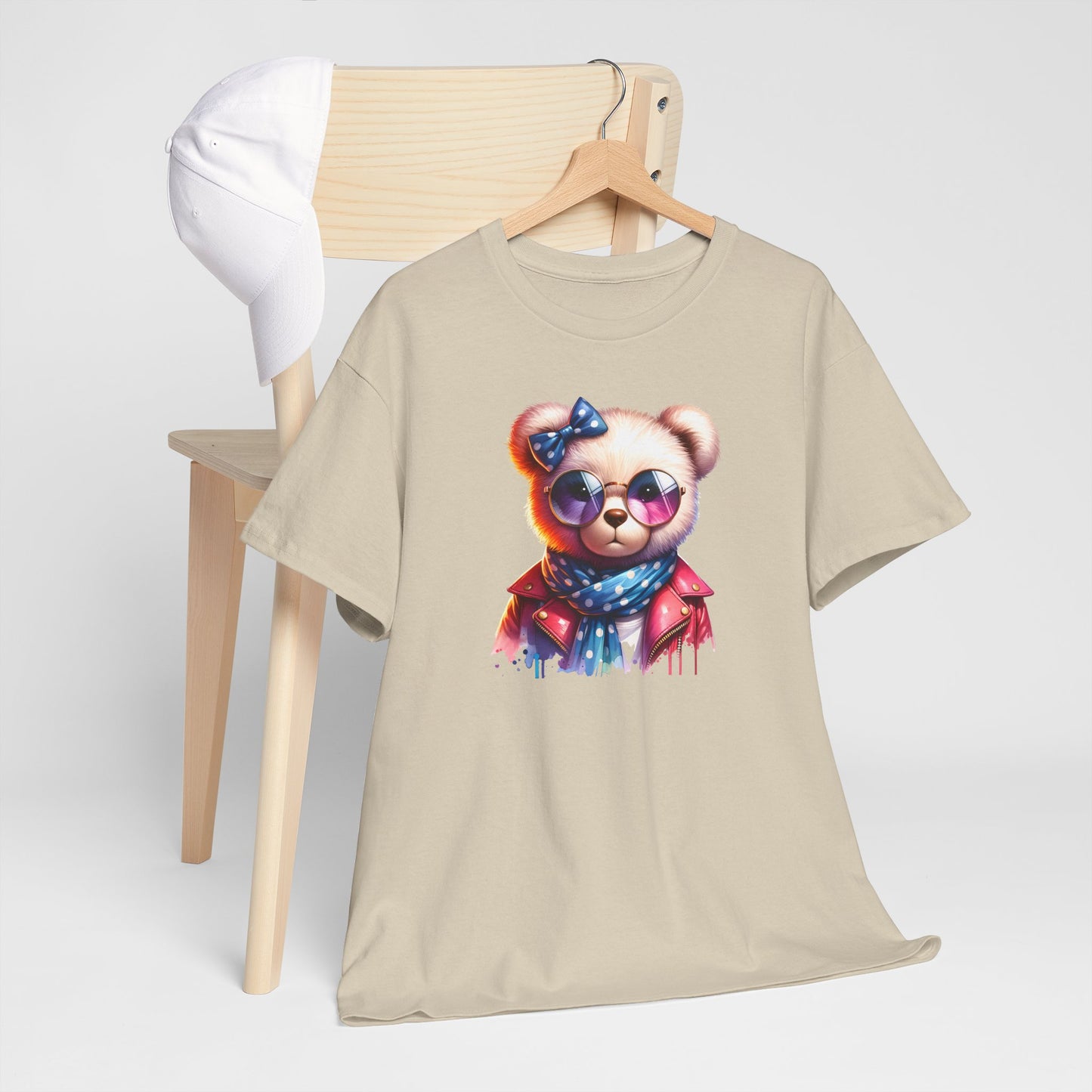 Princess Grace Cool Bear Graphic Unisex Heavy Cotton Tee Stylish & Fun for All