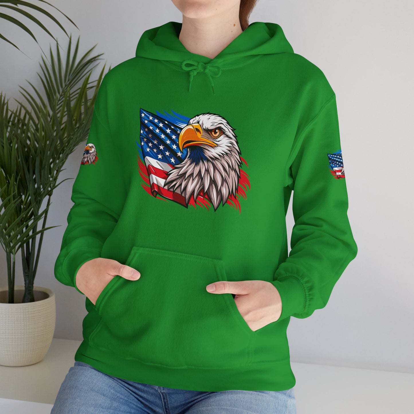 Princess Grace Patriotic Eagle Unisex Heavy Blend Hoodie