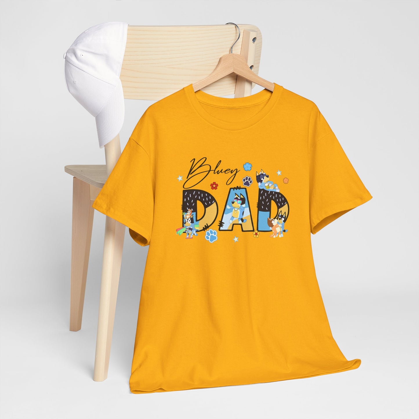 Princess Grace Fun 'Blessed Dad' Unisex Heavy Cotton Tee Perfect Gift for Father's Day