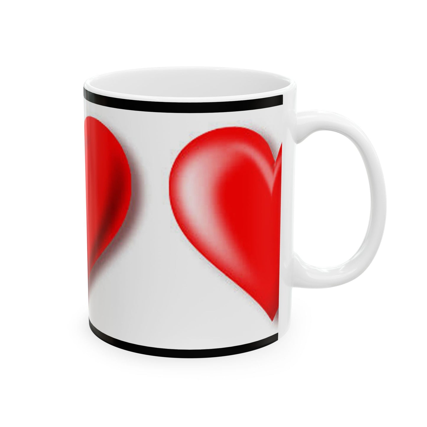 Princess Grace Heart Design Ceramic Mug Perfect Gift for Love & Romance