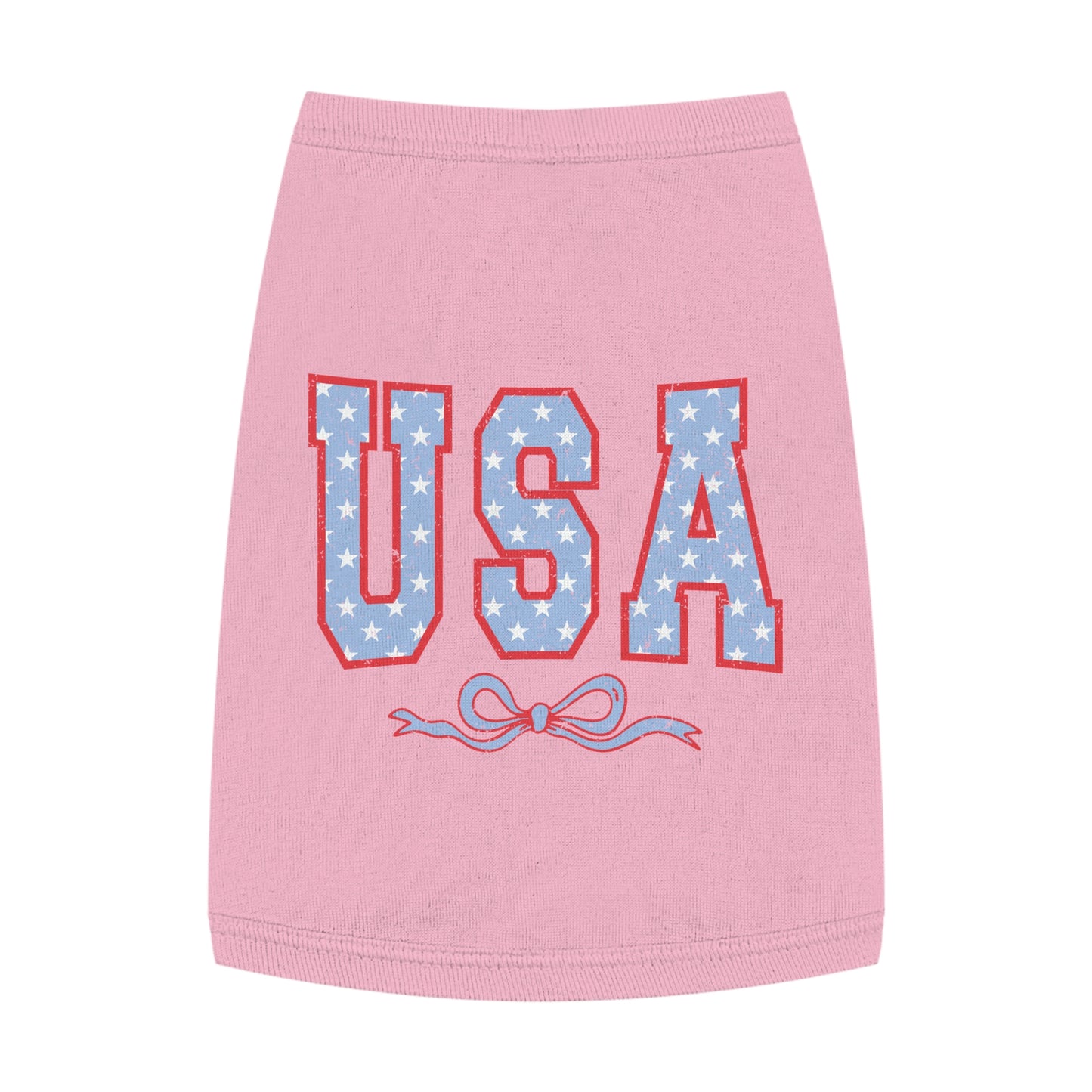 Princess Grace USA Stars Pet Tank Top Patriotic Dog Apparel for 4th of July & Independence Day