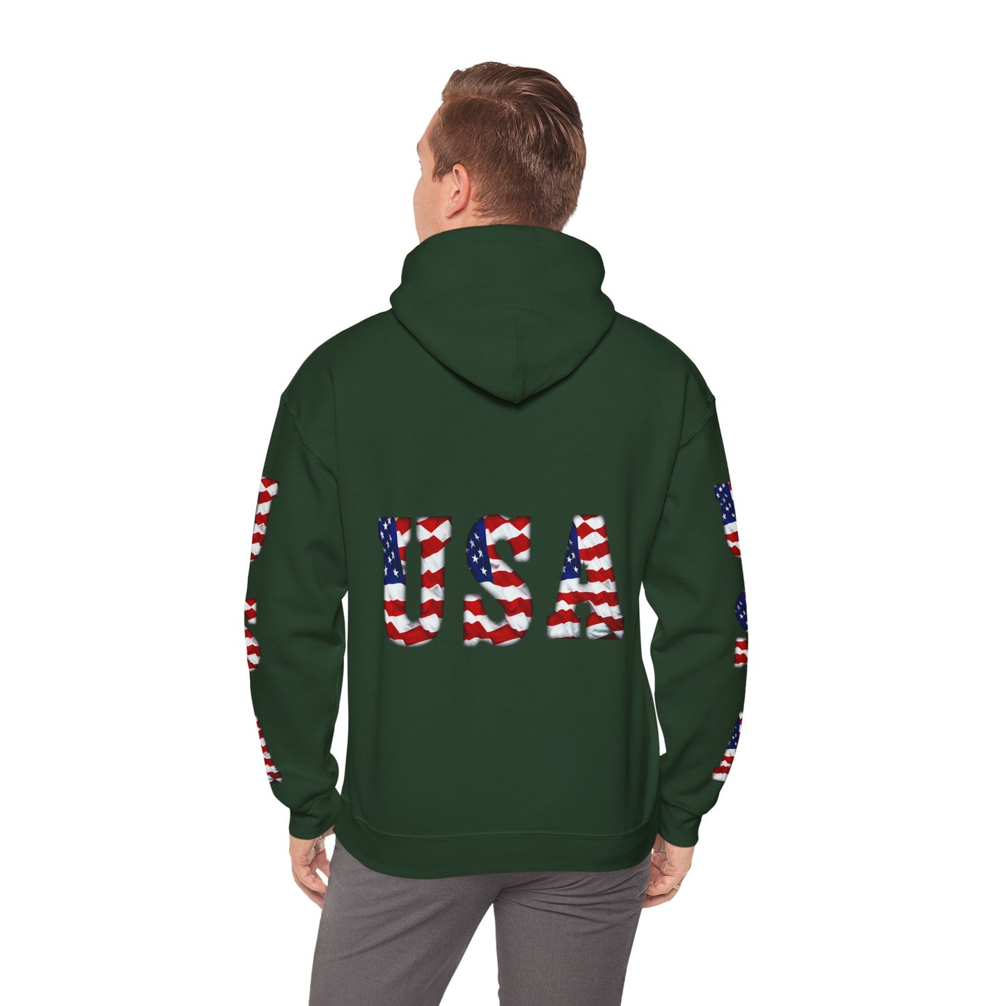 Princess Grace Patriotic USA Unisex Hooded Sweatshirt Heavy Blend for Comfort