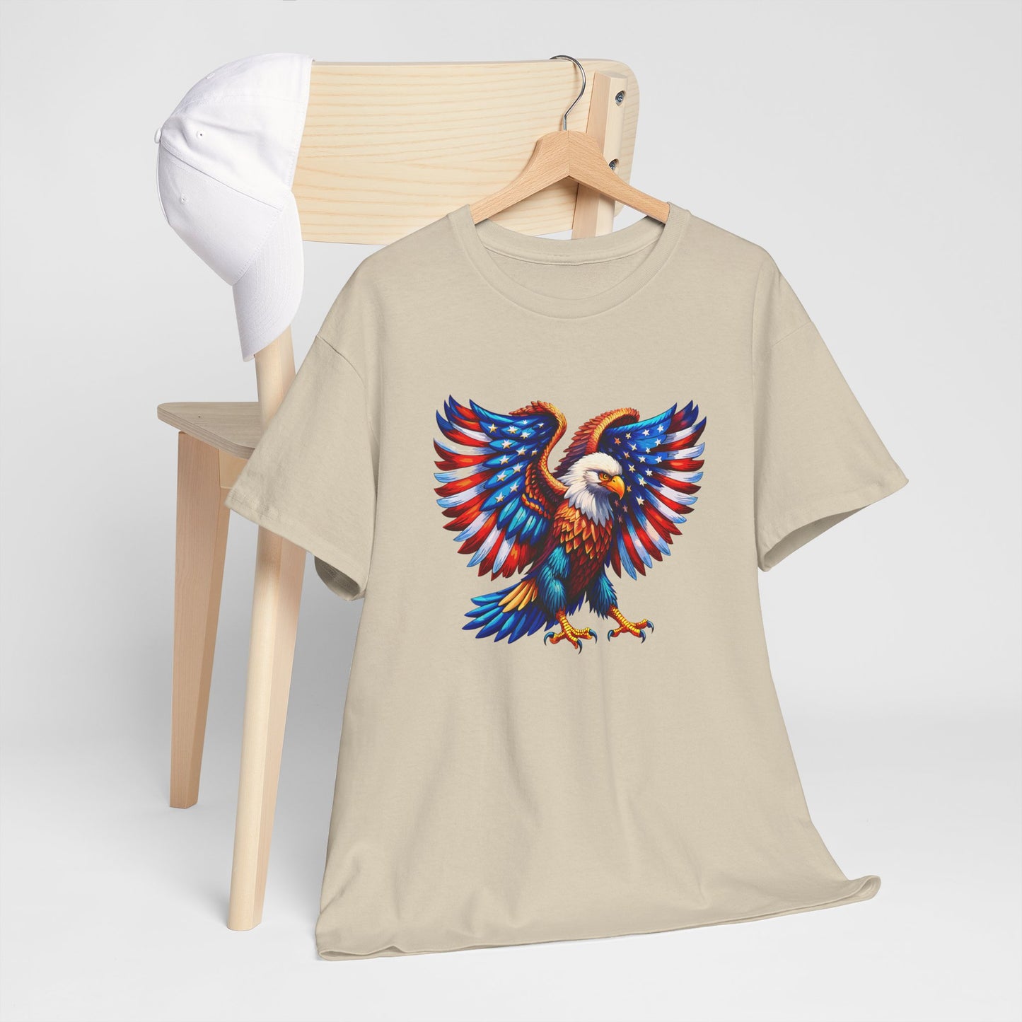 Princess Grace Patriotic Eagle Graphic Tee Unisex Heavy Cotton T-Shirt