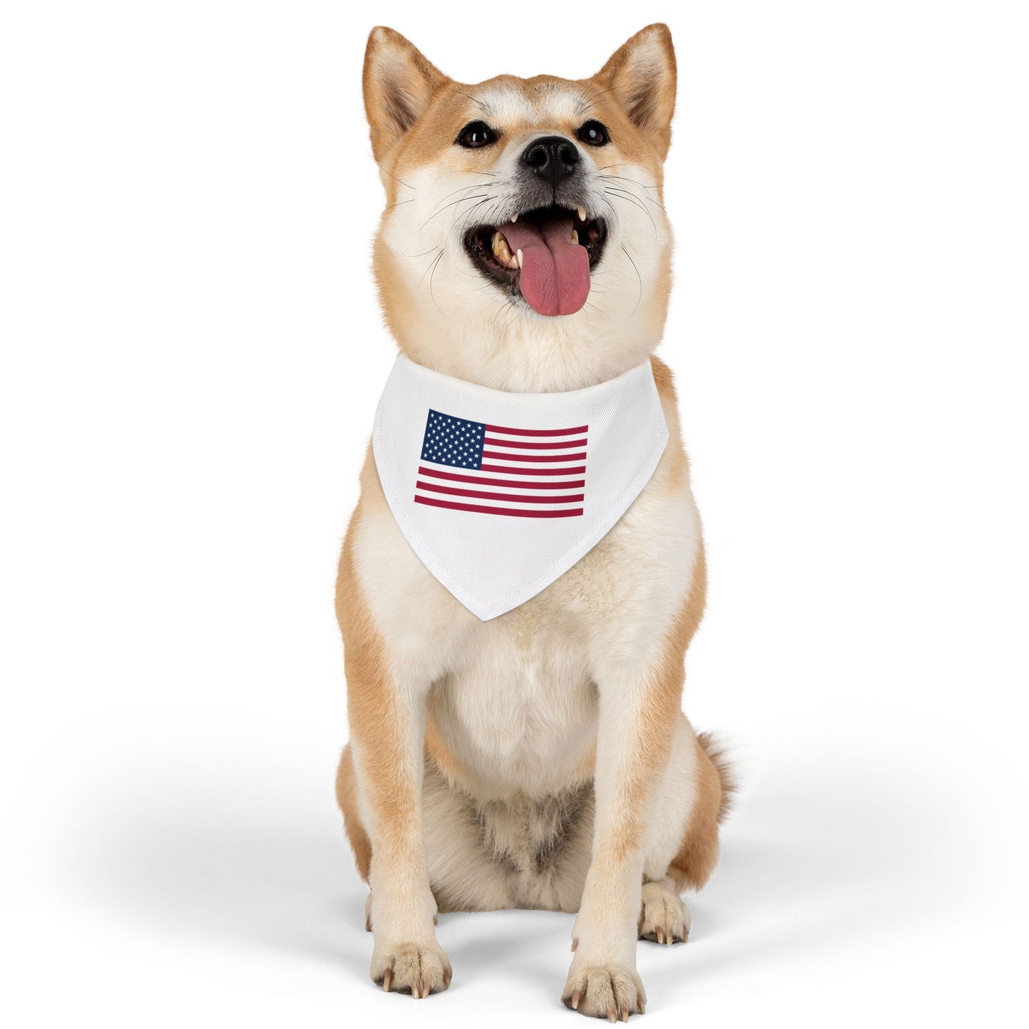 Princess Grace Patriotic Pet Bandana Collar USA Flag Design for Dogs