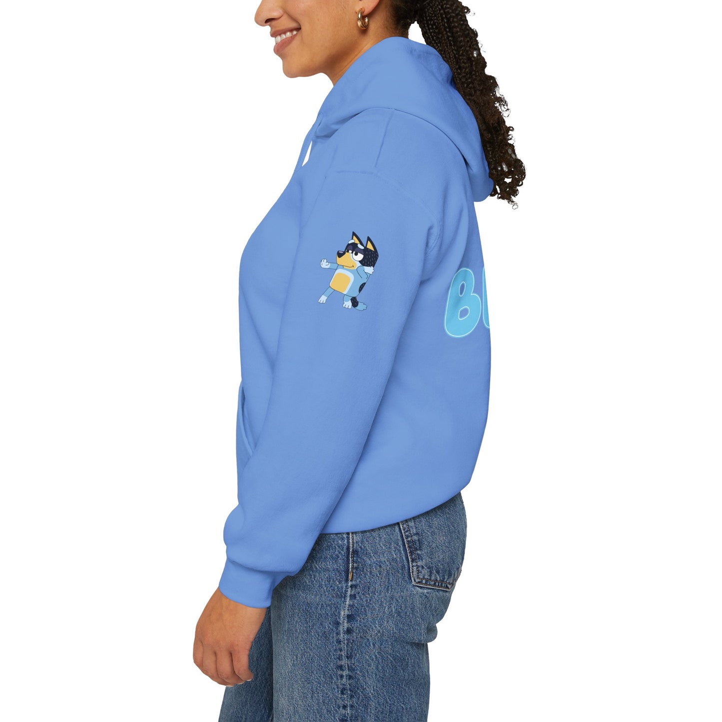 Princess Grace Bluey Unisex Hooded Sweatshirt Cozy Cartoon Style for Kids & Adults
