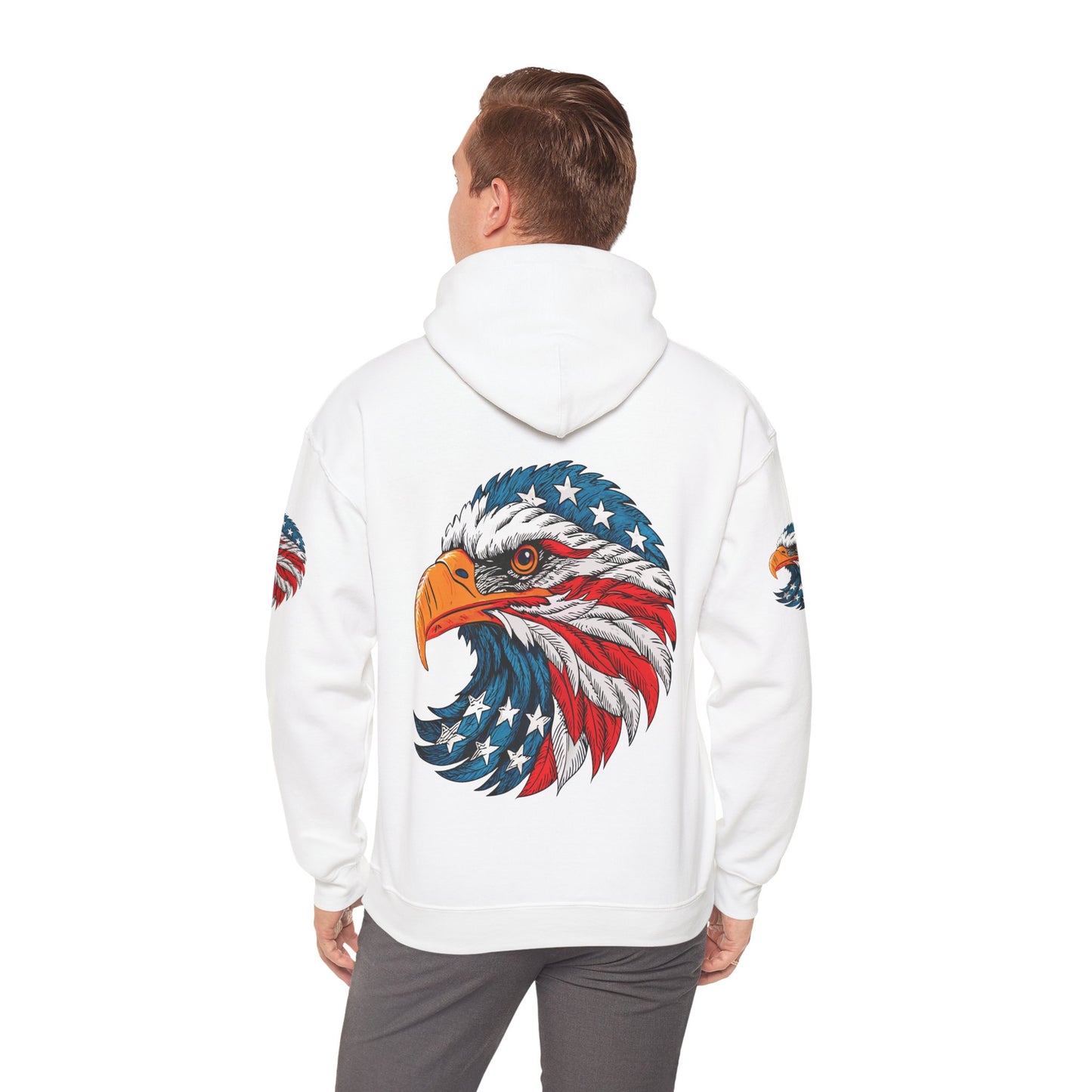 Princess Grace Patriotic Eagle Hoodie Unisex Heavy Blend Sweatshirt