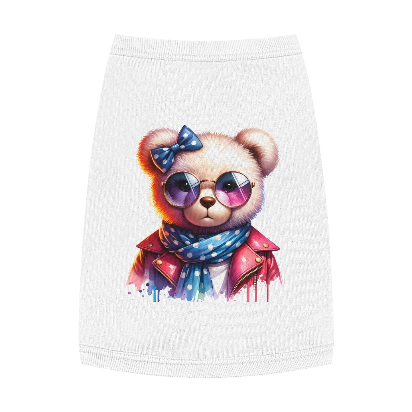Princess Grace CUTE Trendy Pet Tank Top with Stylish Bear Design