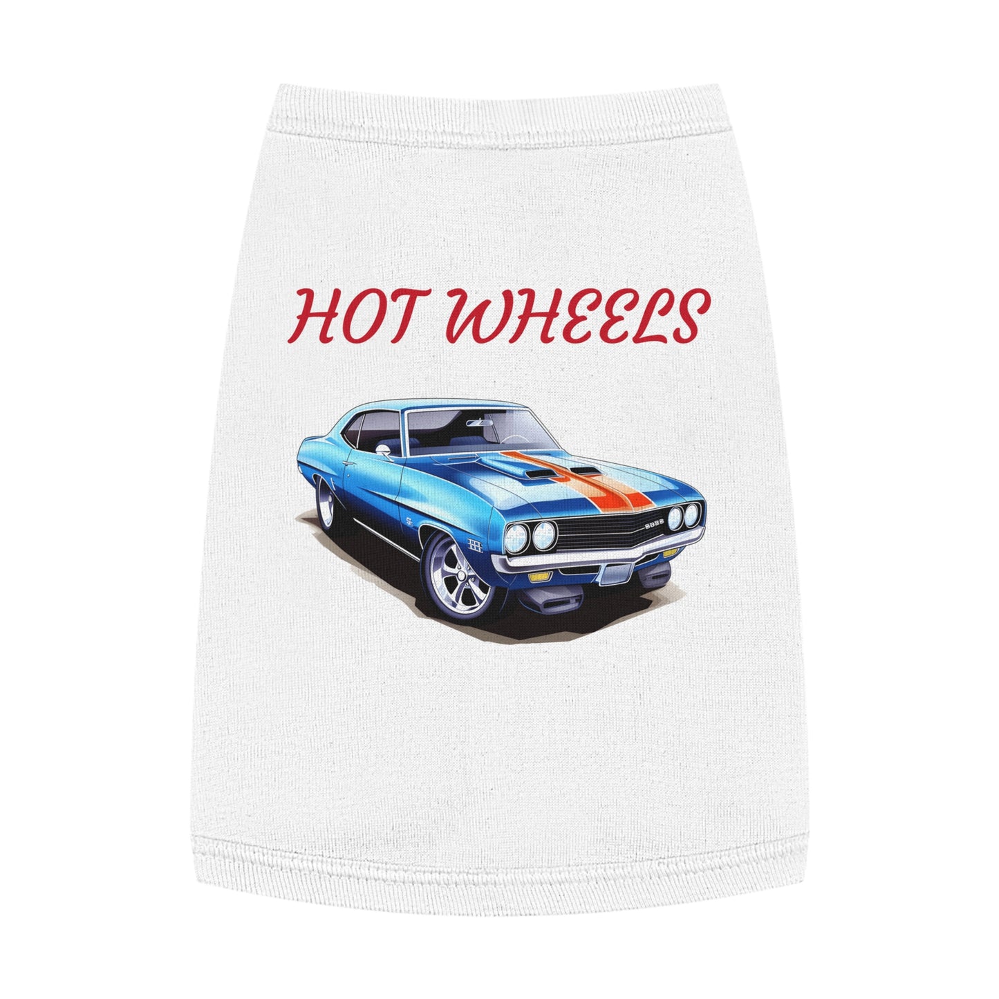 Princess Grace Retro Hot Wheels Pet Tank Top Stylish Dog Apparel for Car Lovers