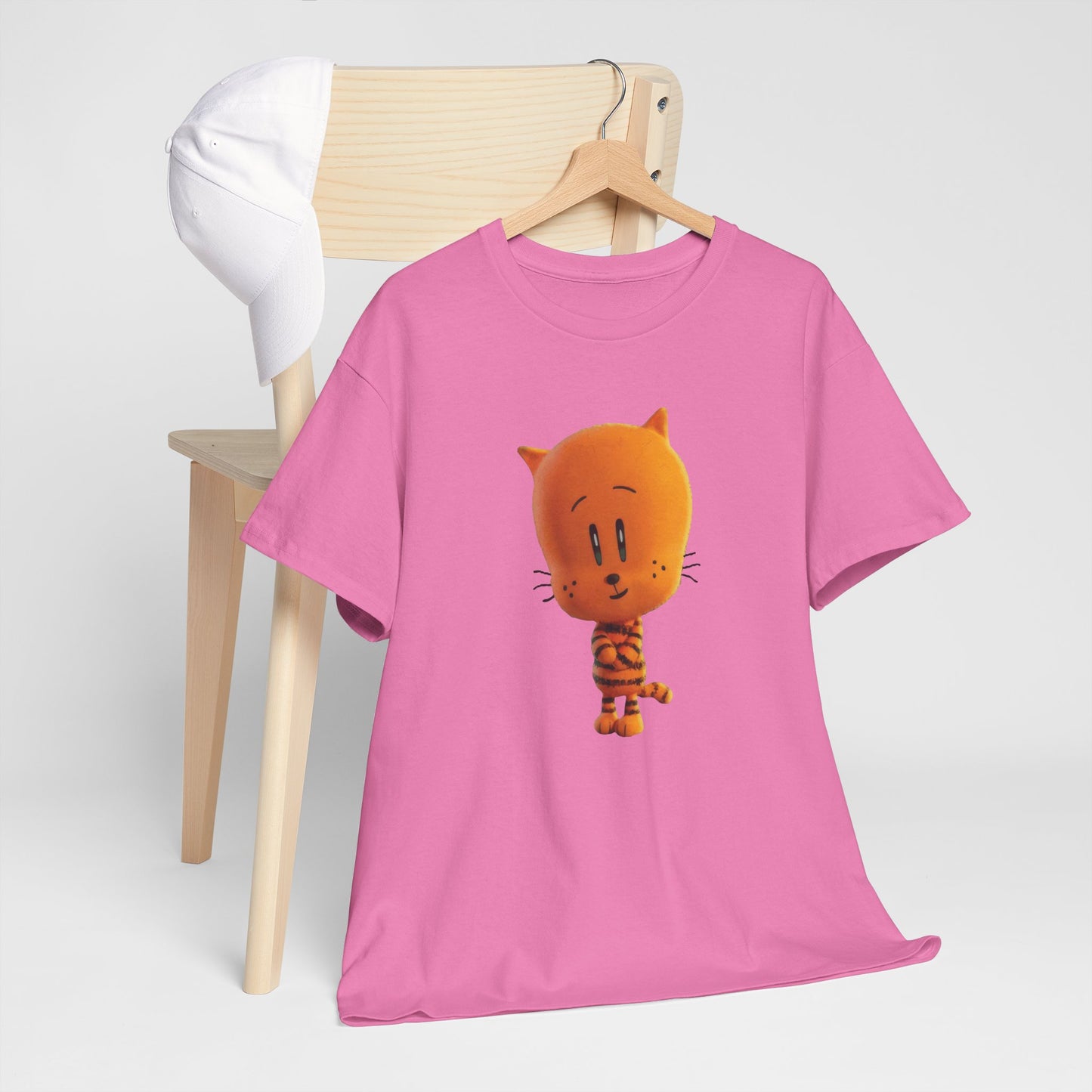 Princess Grace Funny Cartoon Cat Unisex Heavy Cotton Tee