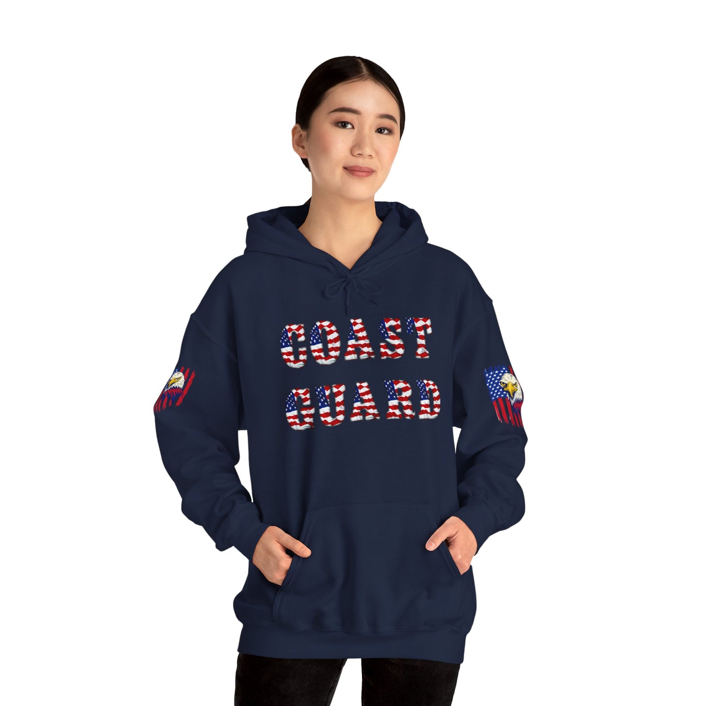 Princess Grace Patriotic Coast Guard Sweatshirt Unisex Heavy Blend Hoodie