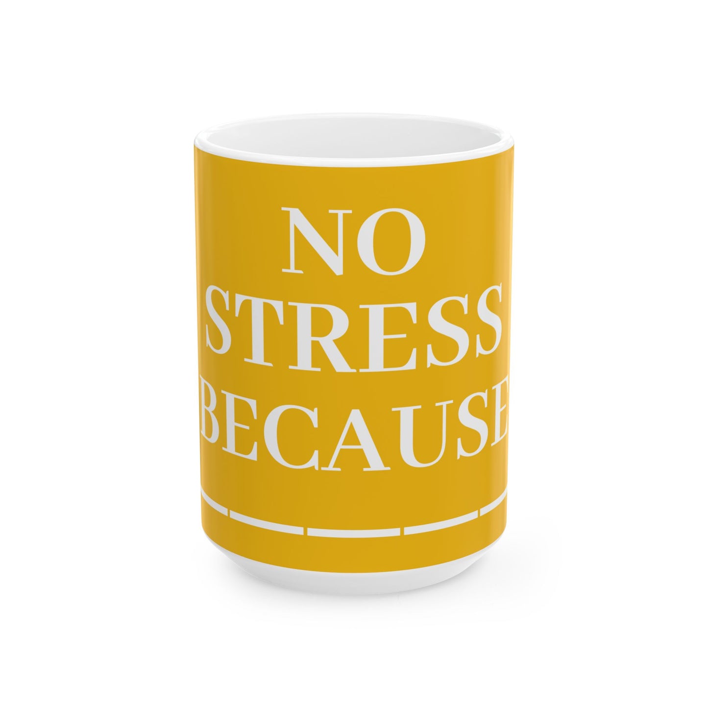 Princess Grace No Stress Ceramic Mug Perfect for Coffee Lovers