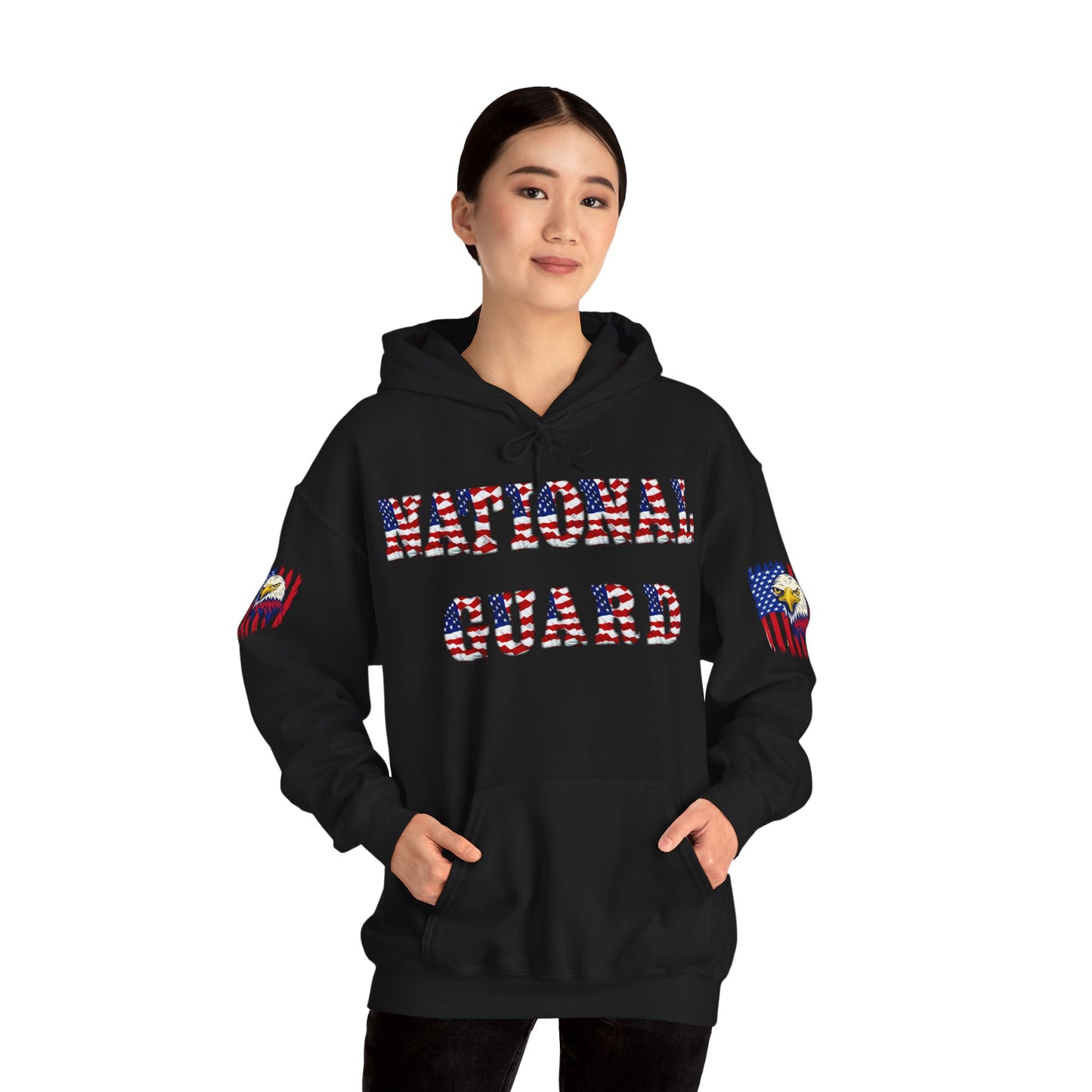 Princess Grace National Guard Patriotic Hoodie Unisex Heavy Blend Sweatshirt