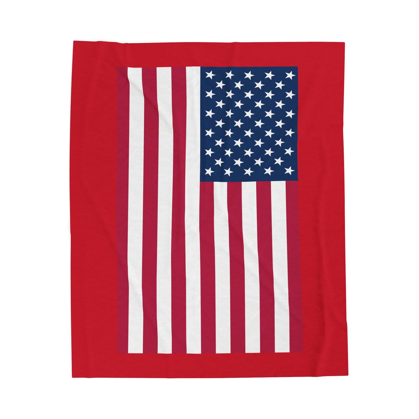 Princess Grace Patriotic Velveteen Plush Blanket Perfect for Holidays & Cozy Gatherings