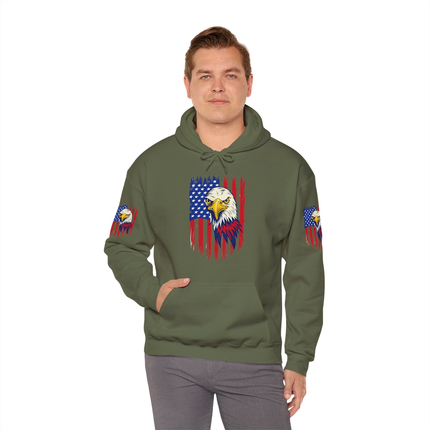 Princess Grace Patriotic Eagle Unisex Heavy Blend Hoodie