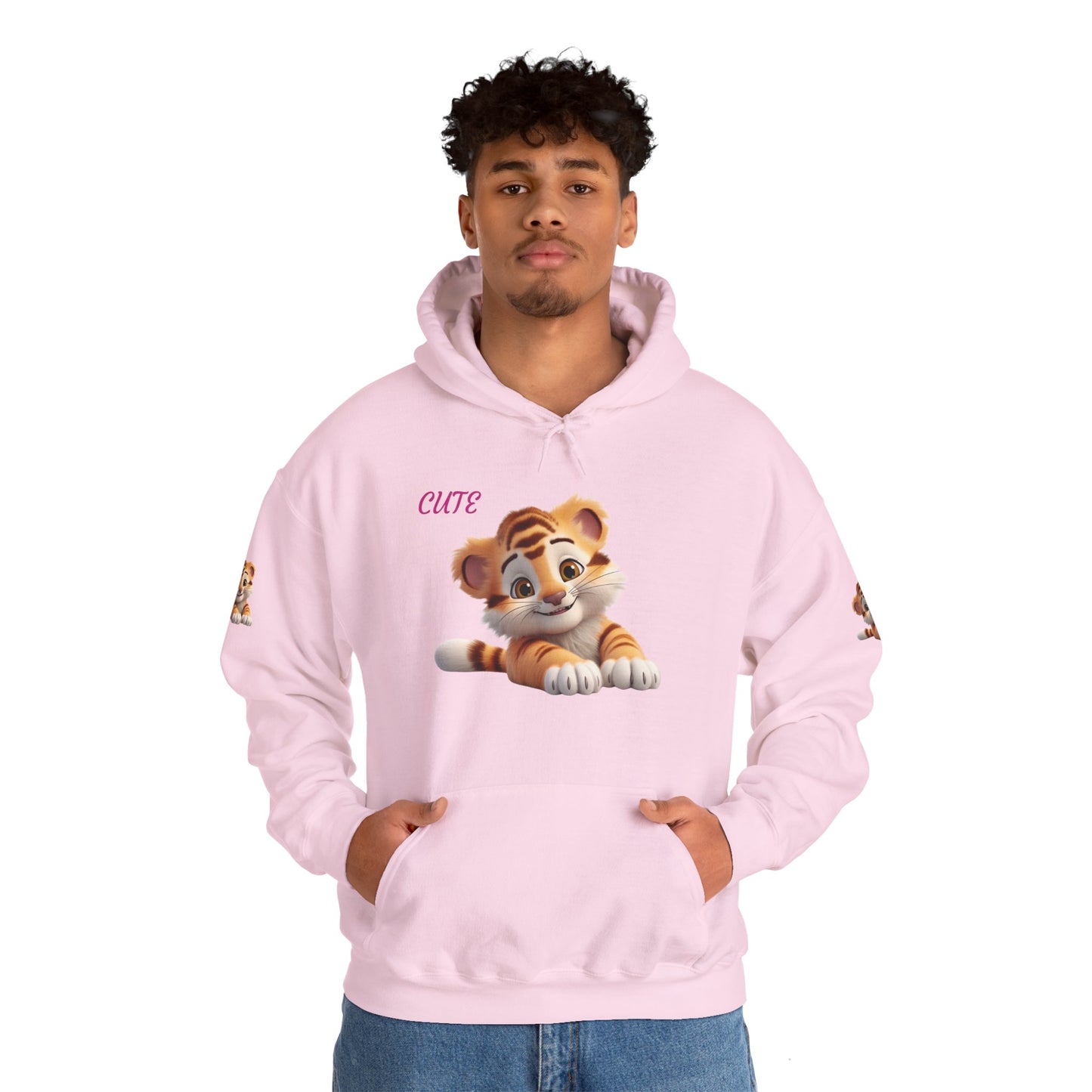 Princess Grace Cute Tiger Design Unisex Heavy Blend Hooded Sweatshirt