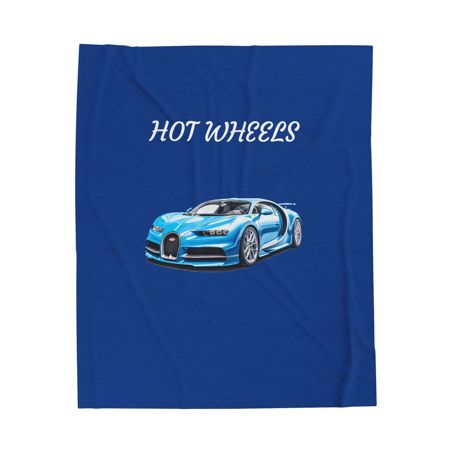 Princess Grace Hot Wheels Velveteen Plush Blanket Cozy Kids Throw for Car Lovers