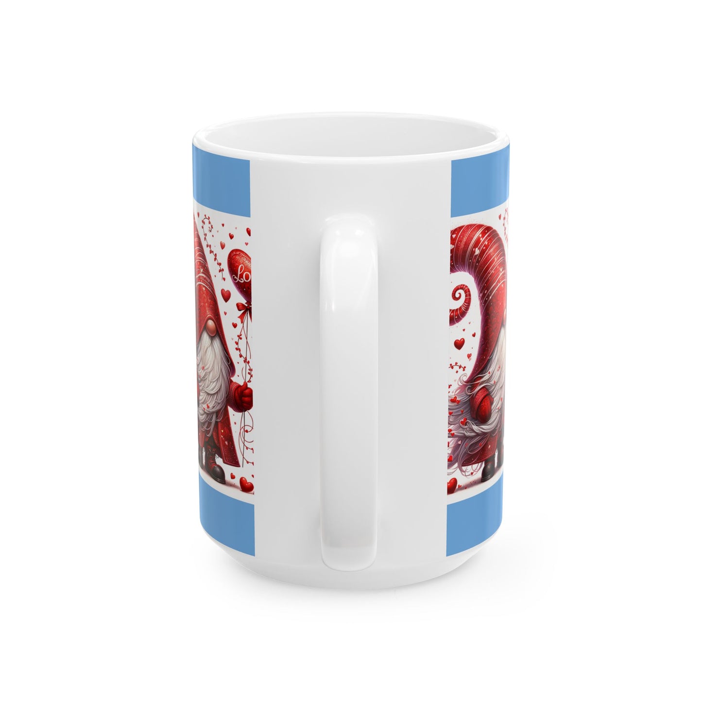 Princess Grace Love Themed Ceramic Mug with Whimsical Santa Design